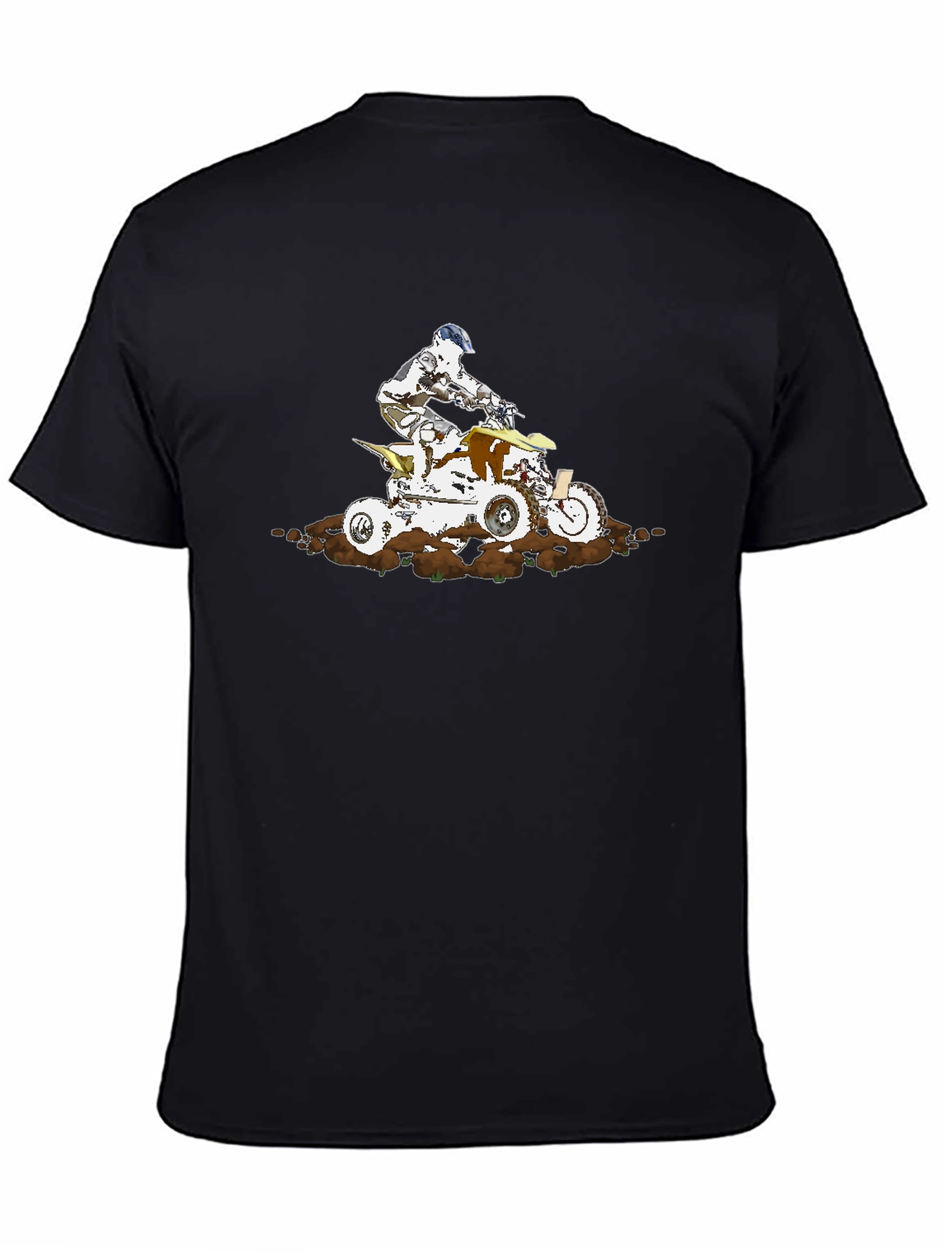 ATV Rider Graphic T-Shirt - Black