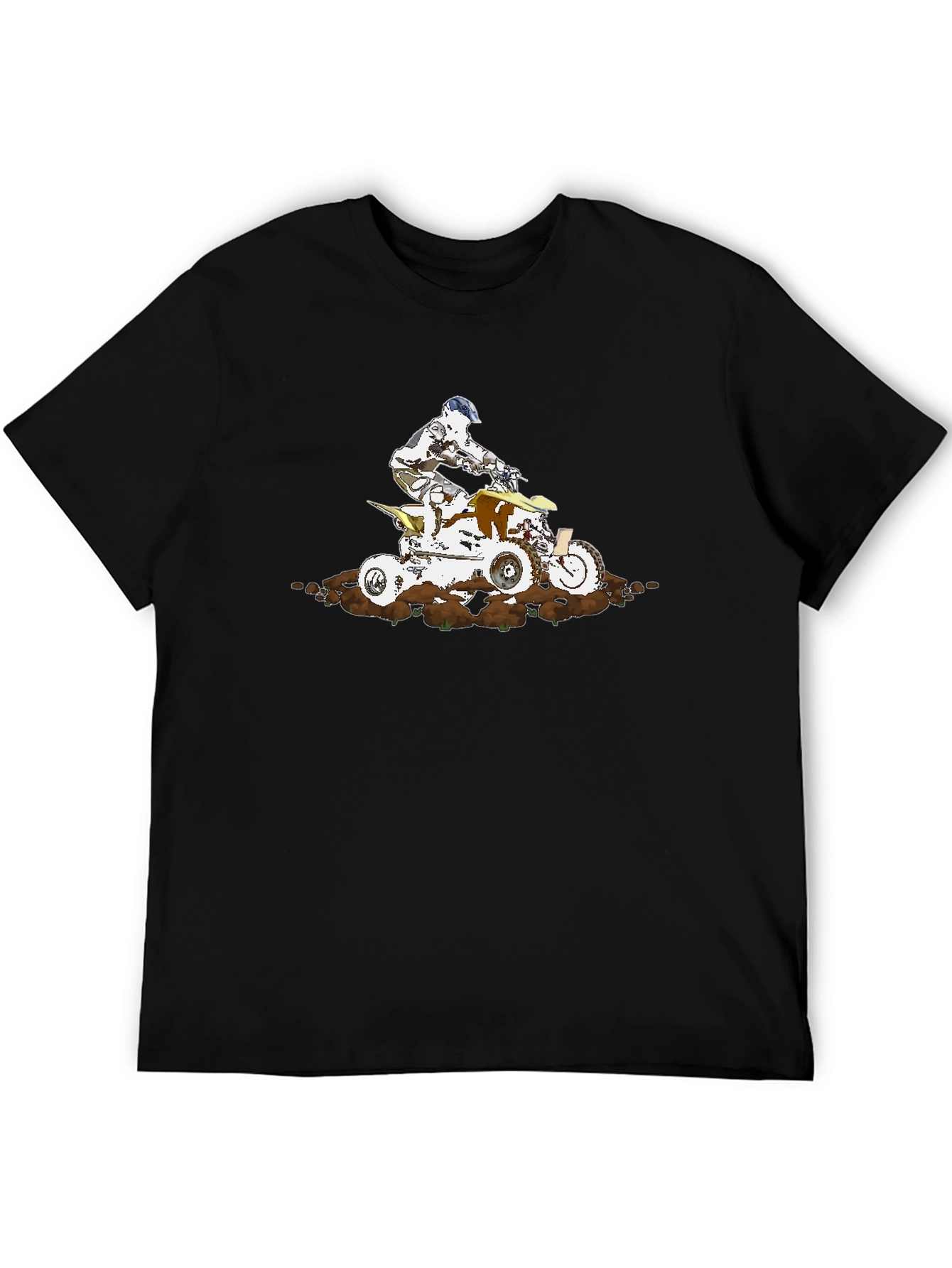 ATV Rider Graphic T-Shirt - Black