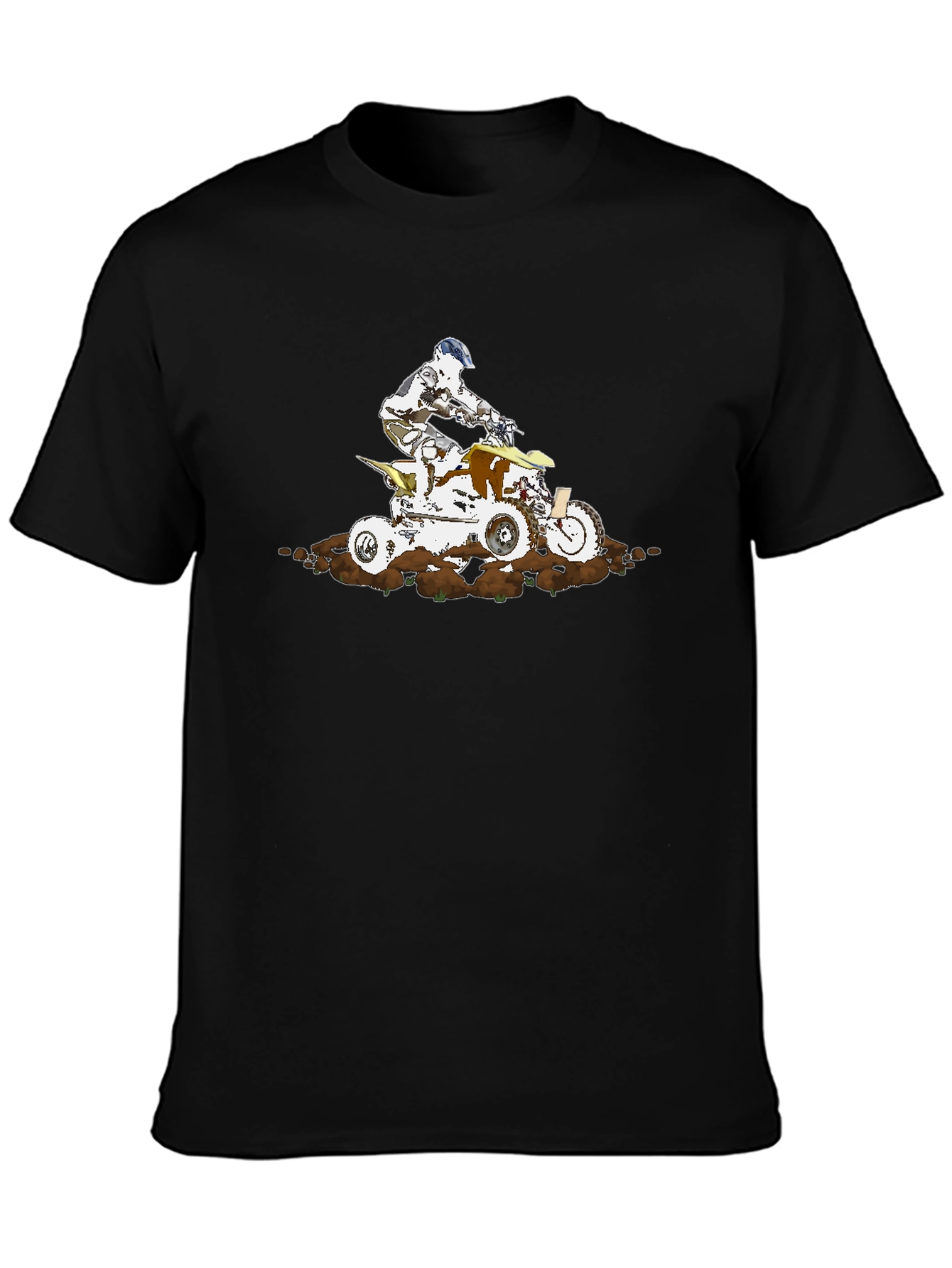 ATV Rider Graphic T-Shirt - Black