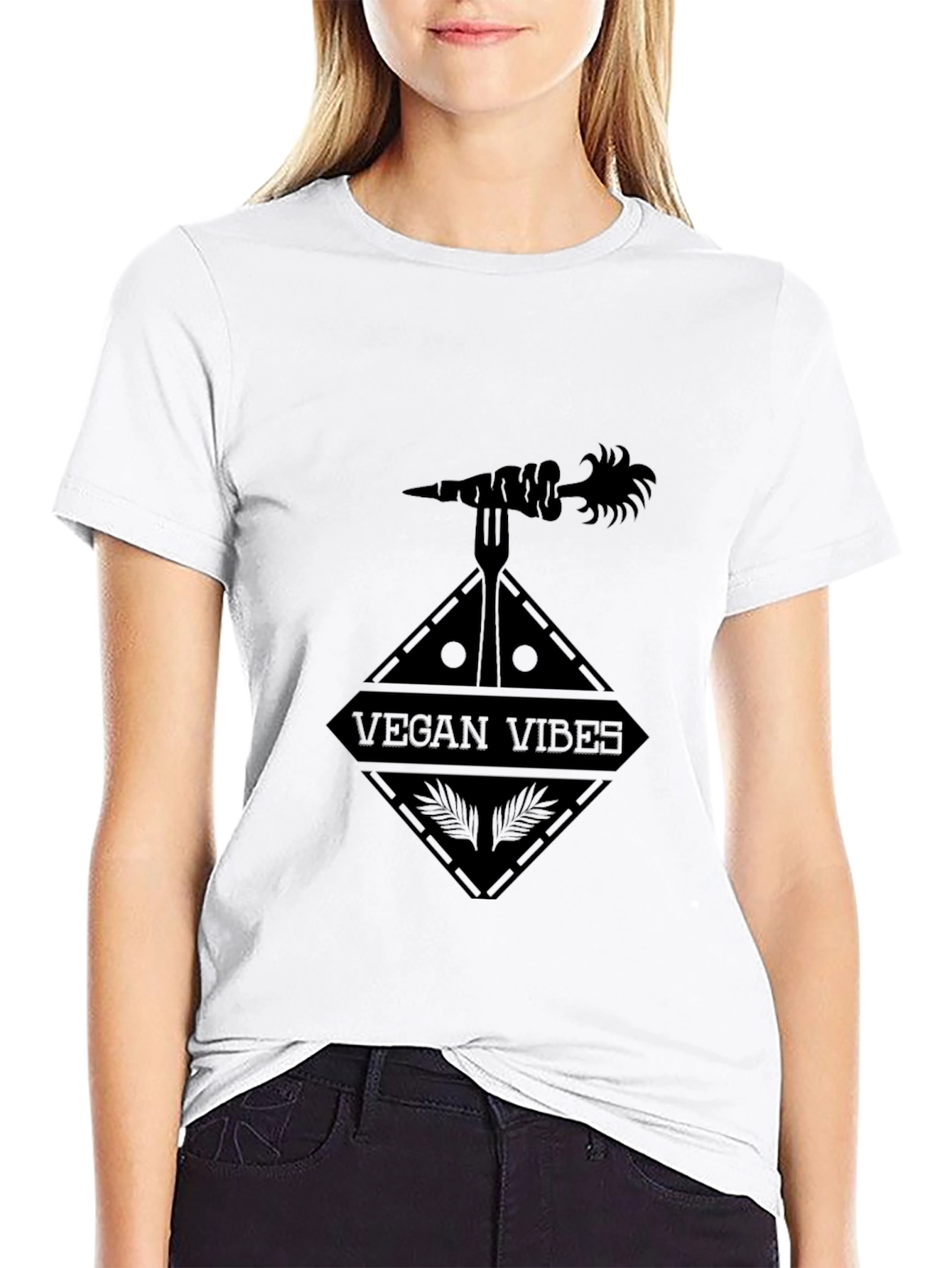 Vegan Vibes Black T-Shirt