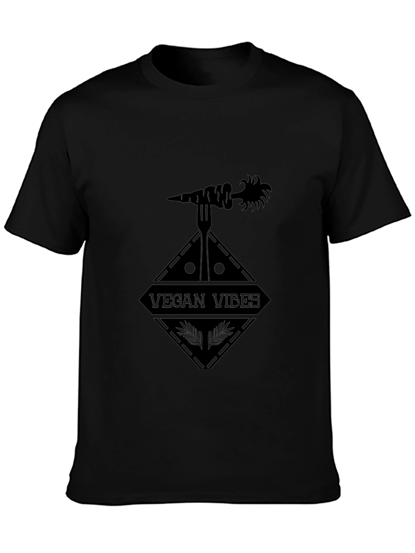 Vegan Vibes Black T-Shirt