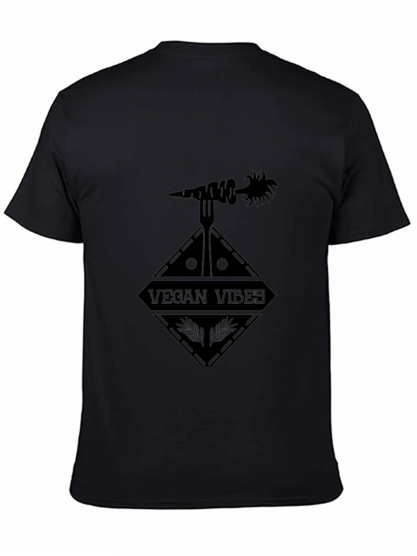 Vegan Vibes Black T-Shirt