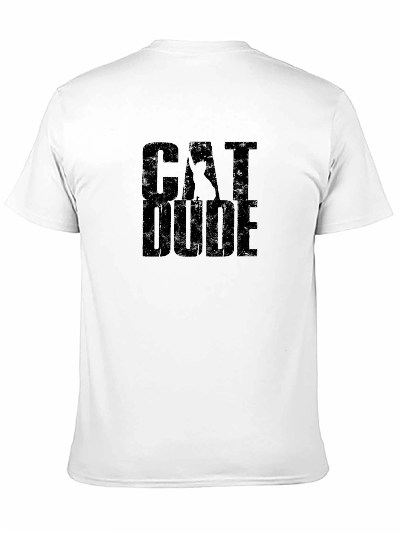 Cat Dude Black Graphic T-Shirt