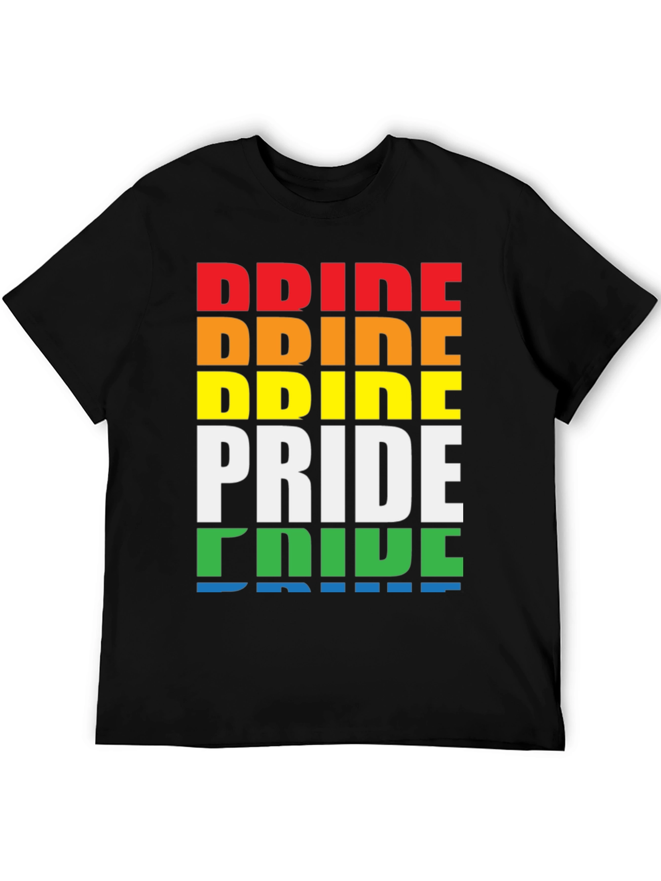 Pride Rainbow T-Shirt LGBT Gay Pride Month Tee