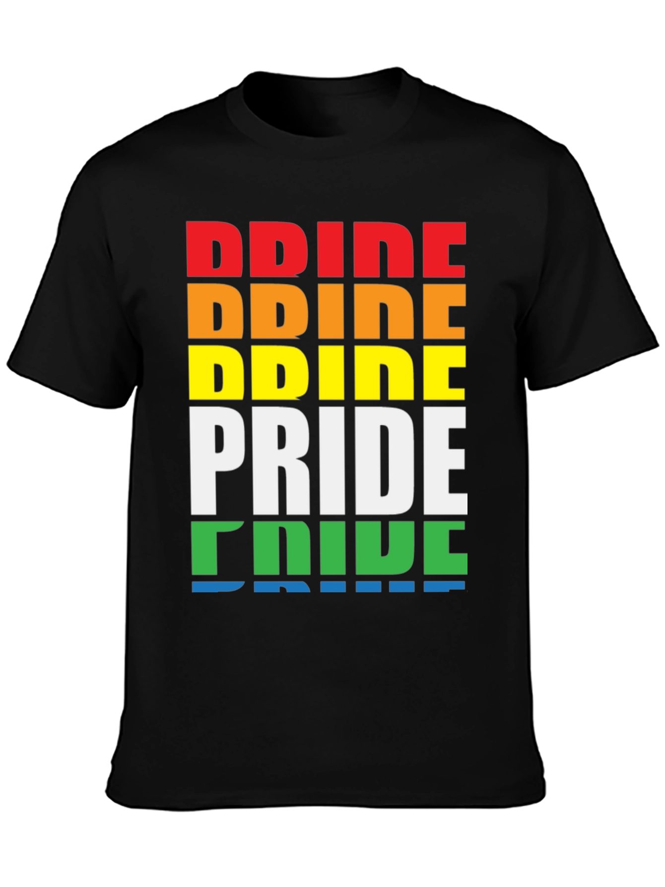 Pride Rainbow T-Shirt LGBT Gay Pride Month Tee