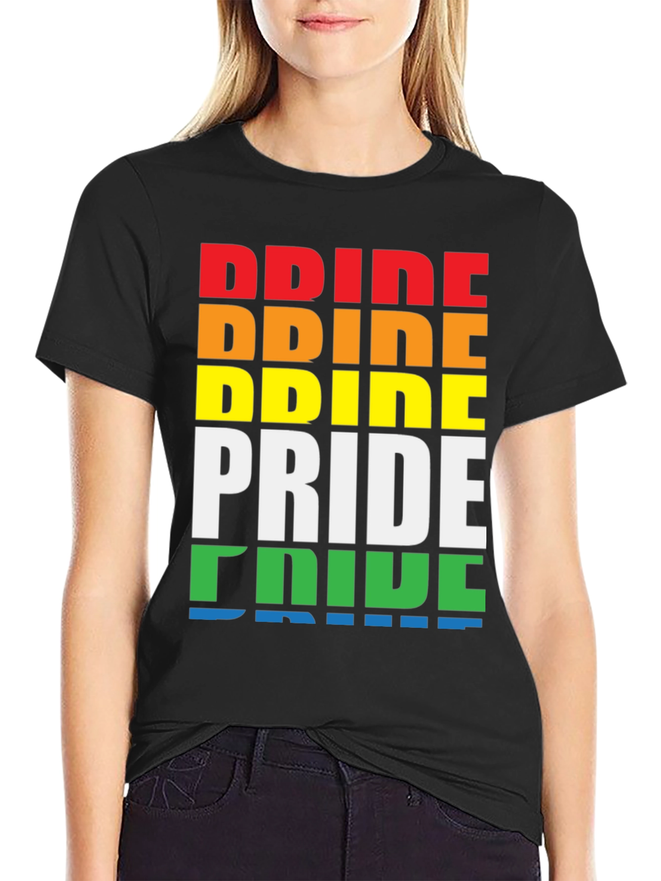 Pride Rainbow T-Shirt LGBT Gay Pride Month Tee