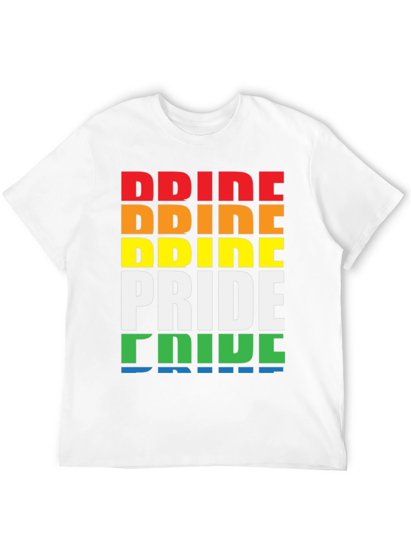 Pride Rainbow T-Shirt LGBT Gay Pride Month Tee