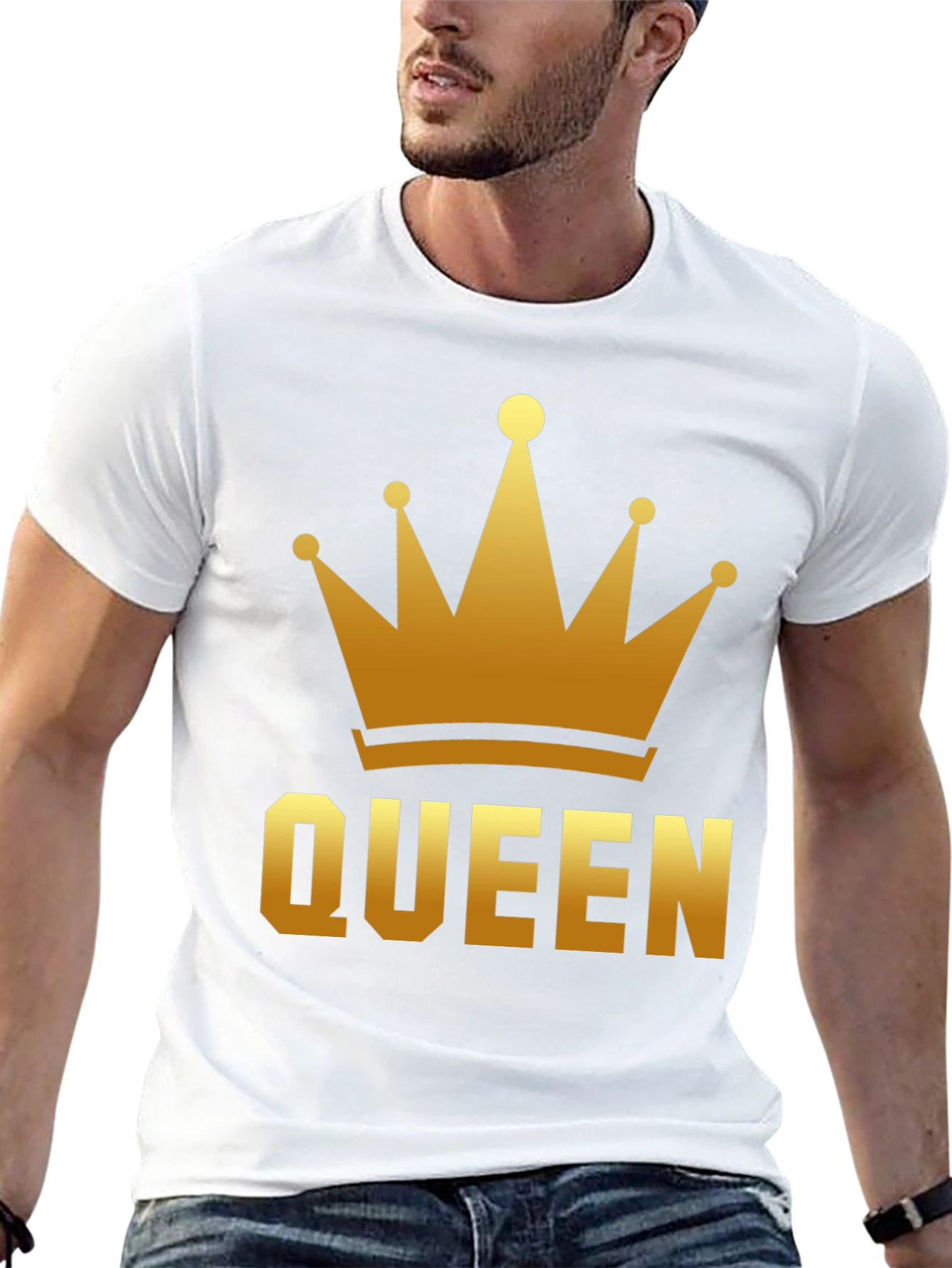Queen Crown Graphic Tee - Black
