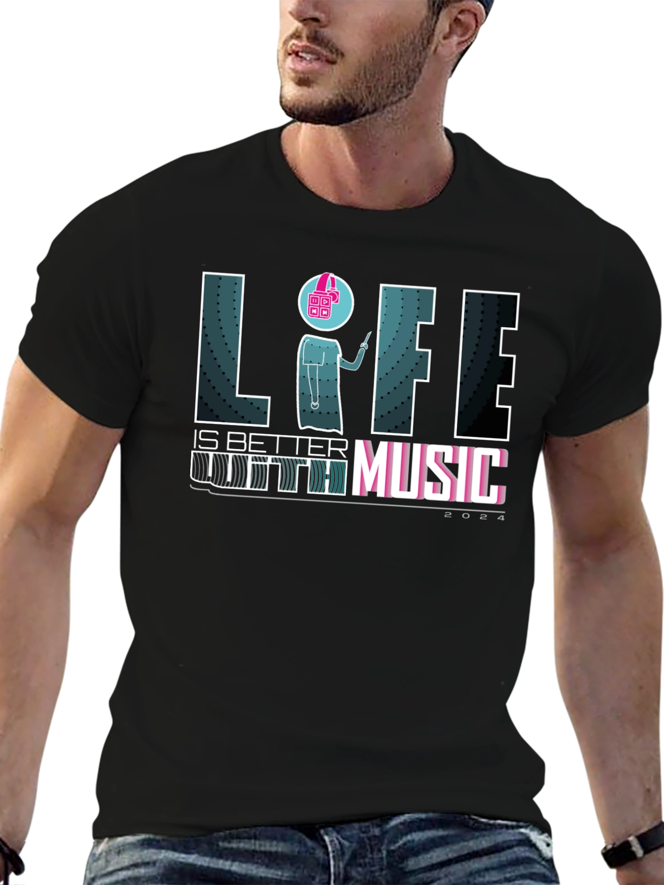 Life is Better With Music Graphic T-Shirt