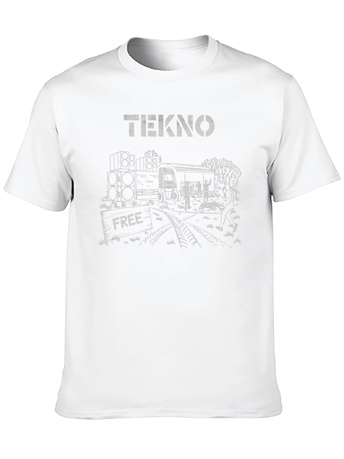 Tekno Free Party T-Shirt - Black