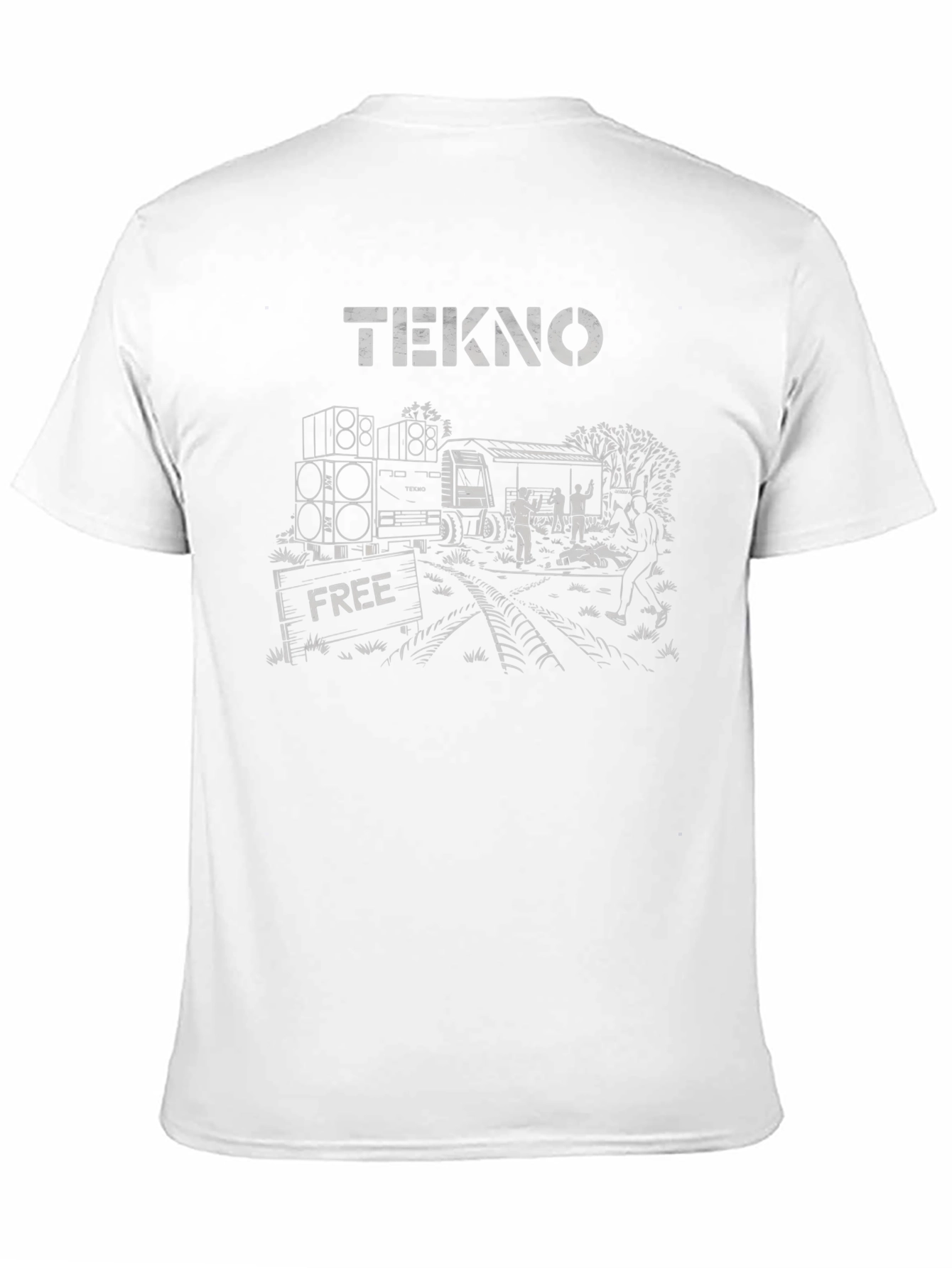 Tekno Free Party T-Shirt - Black