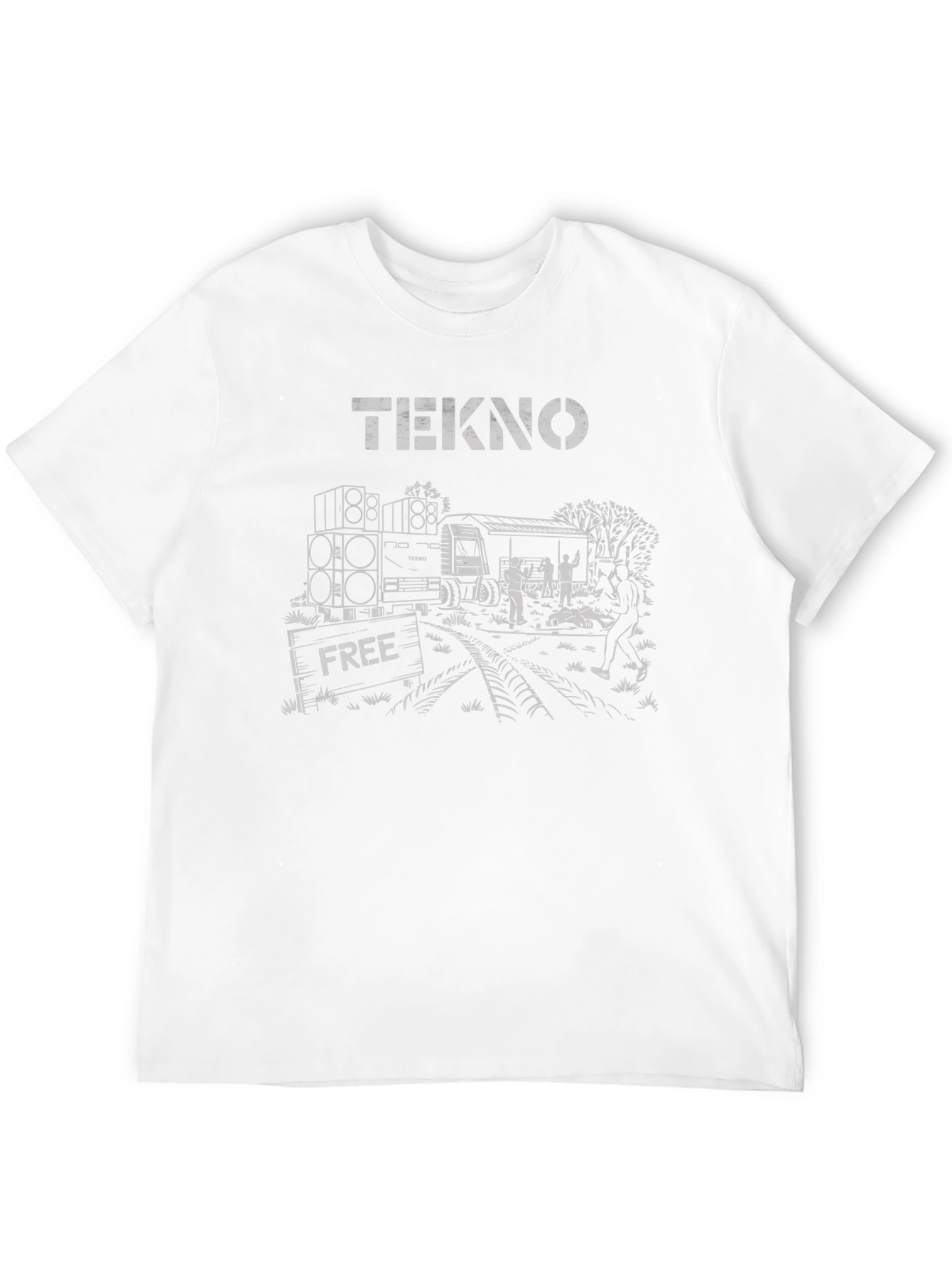 Tekno Free Party T-Shirt - Black