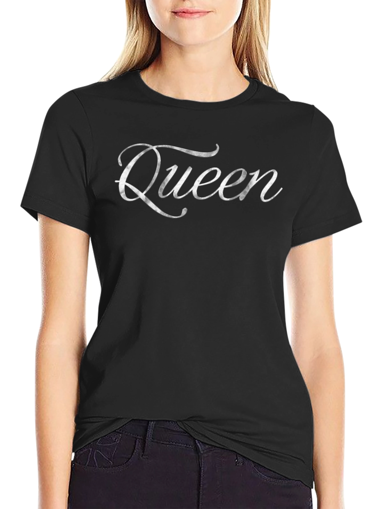 Queen Graphic Tee - Stylish Black T-Shirt