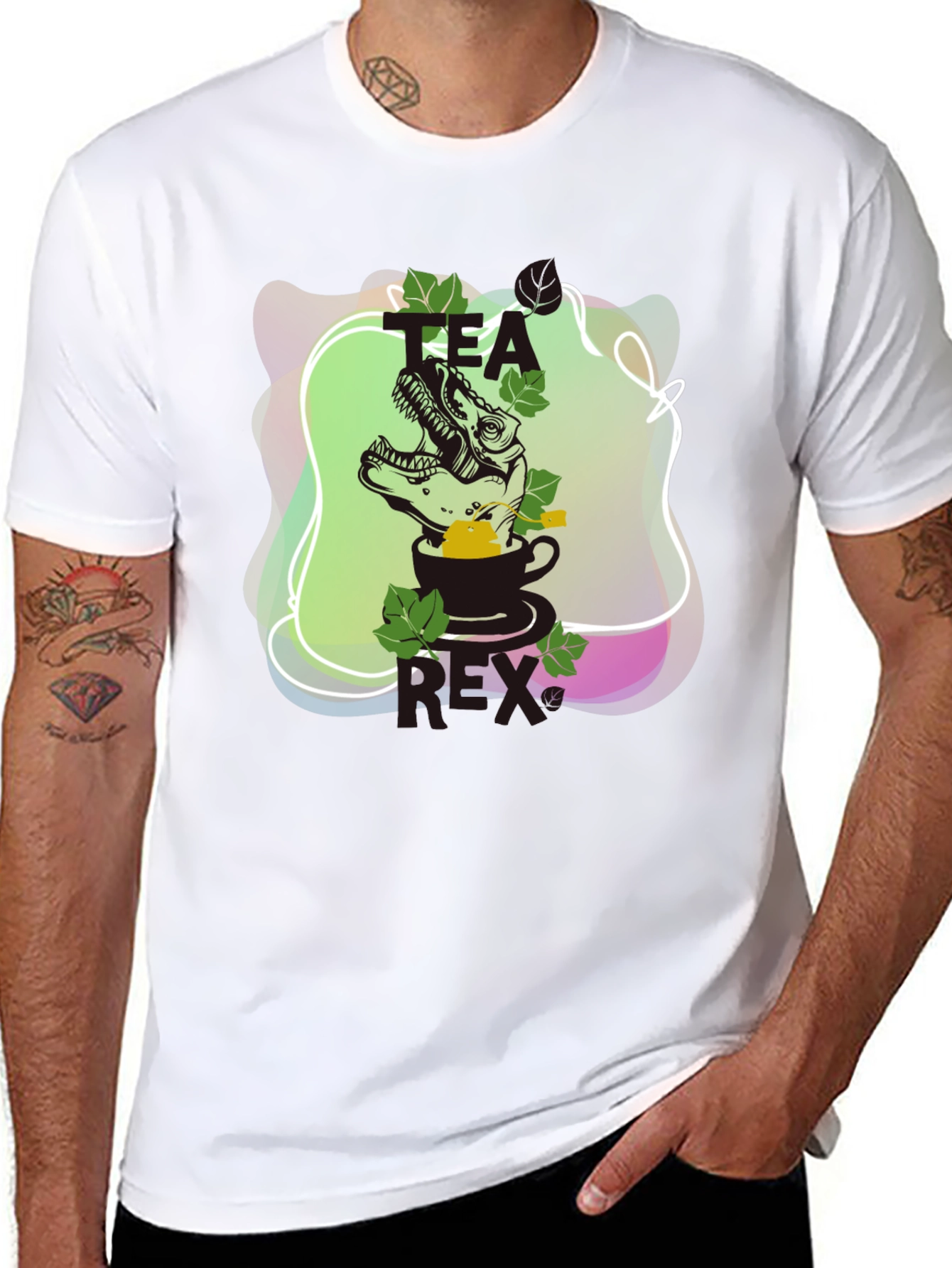 Tea Rex T-Shirt - Dinosaur Tea Lover Tee