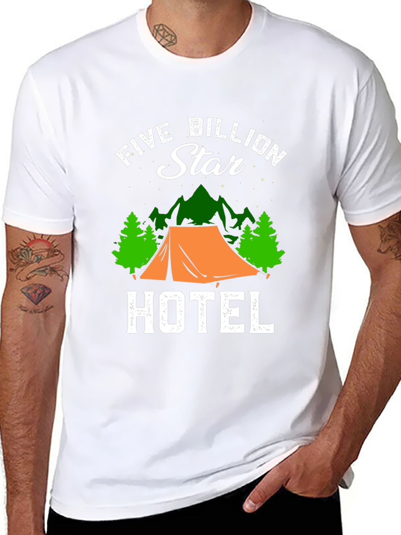 Five Billion Star Hotel T-Shirt Camping Tee