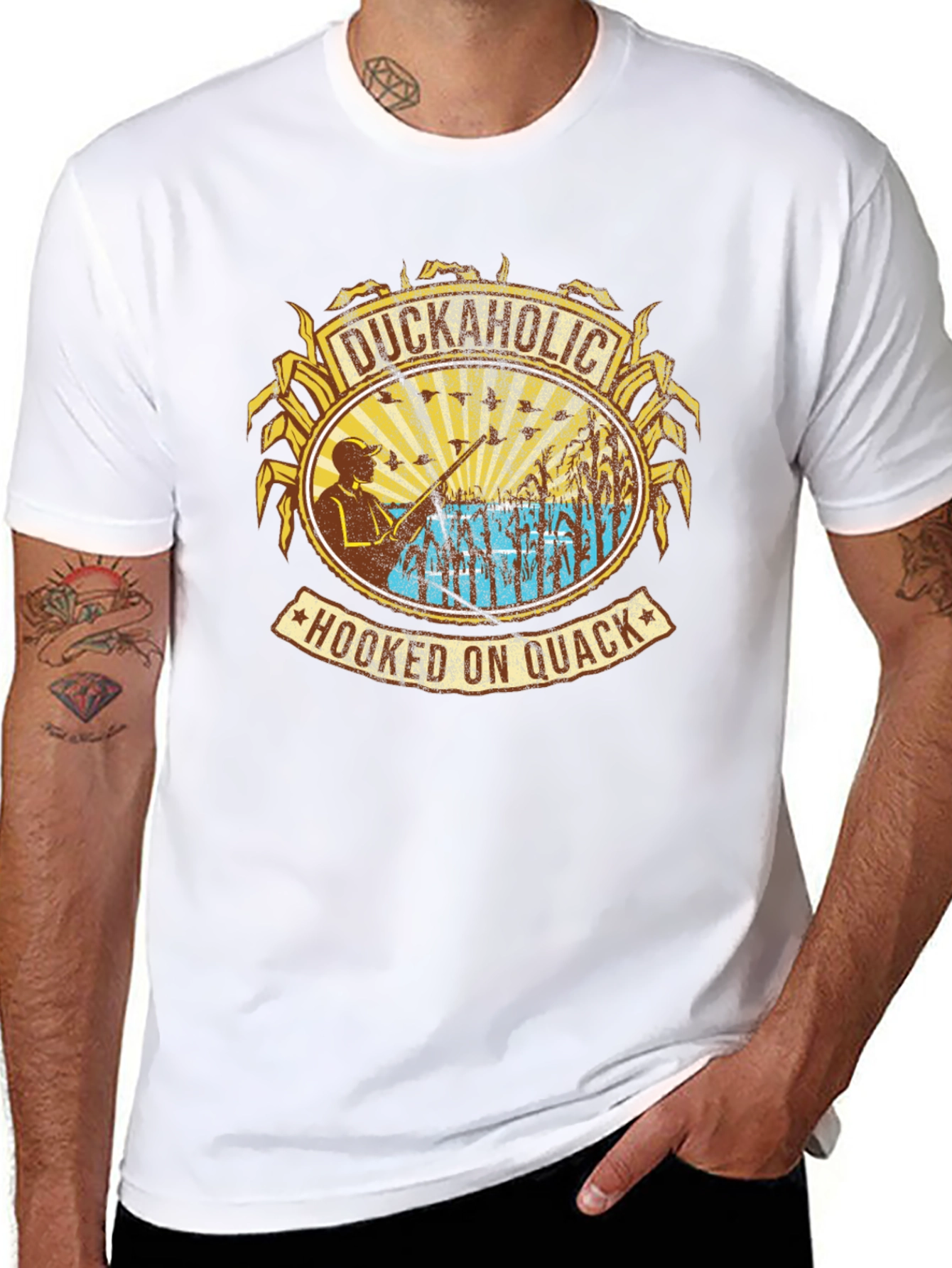 Duckaholic Hooked On Quack Graphic Tee