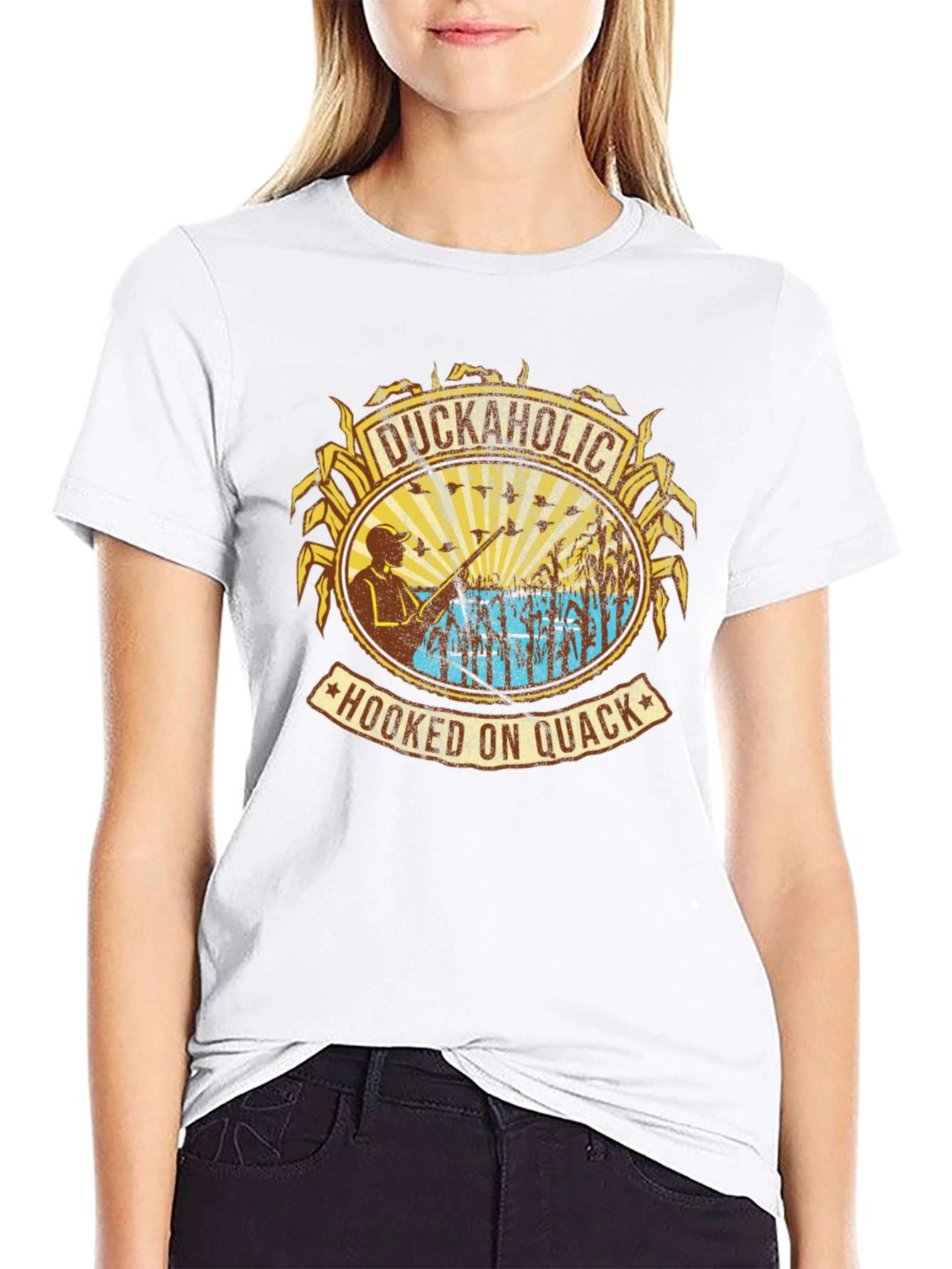 Duckaholic Hooked On Quack Graphic Tee