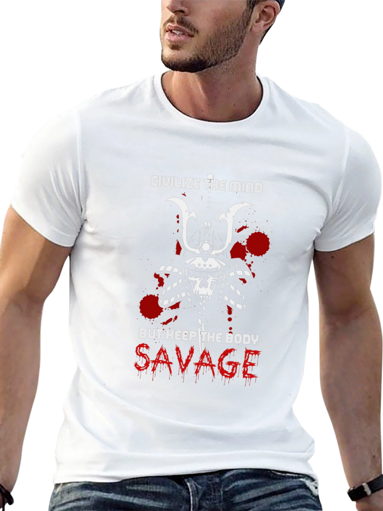 Civilize the Mind Savage Body Graphic Tee