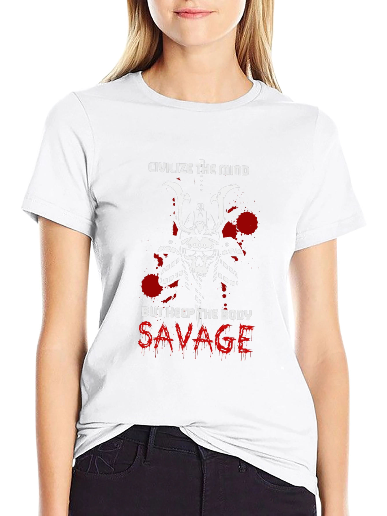 Civilize the Mind Savage Body Graphic Tee