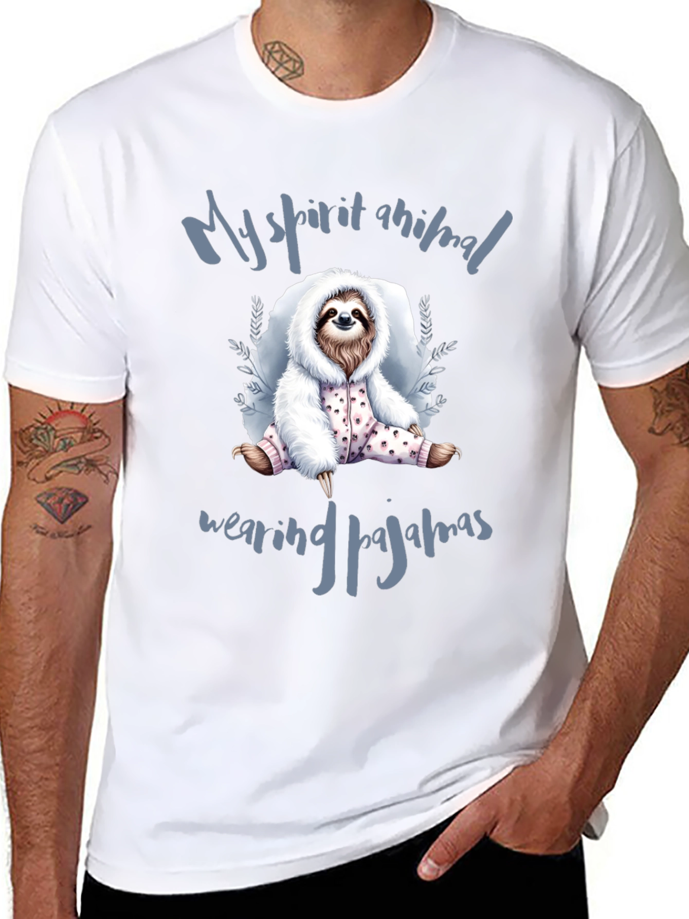 Sloth Pajamas T-Shirt: My Spirit Animal