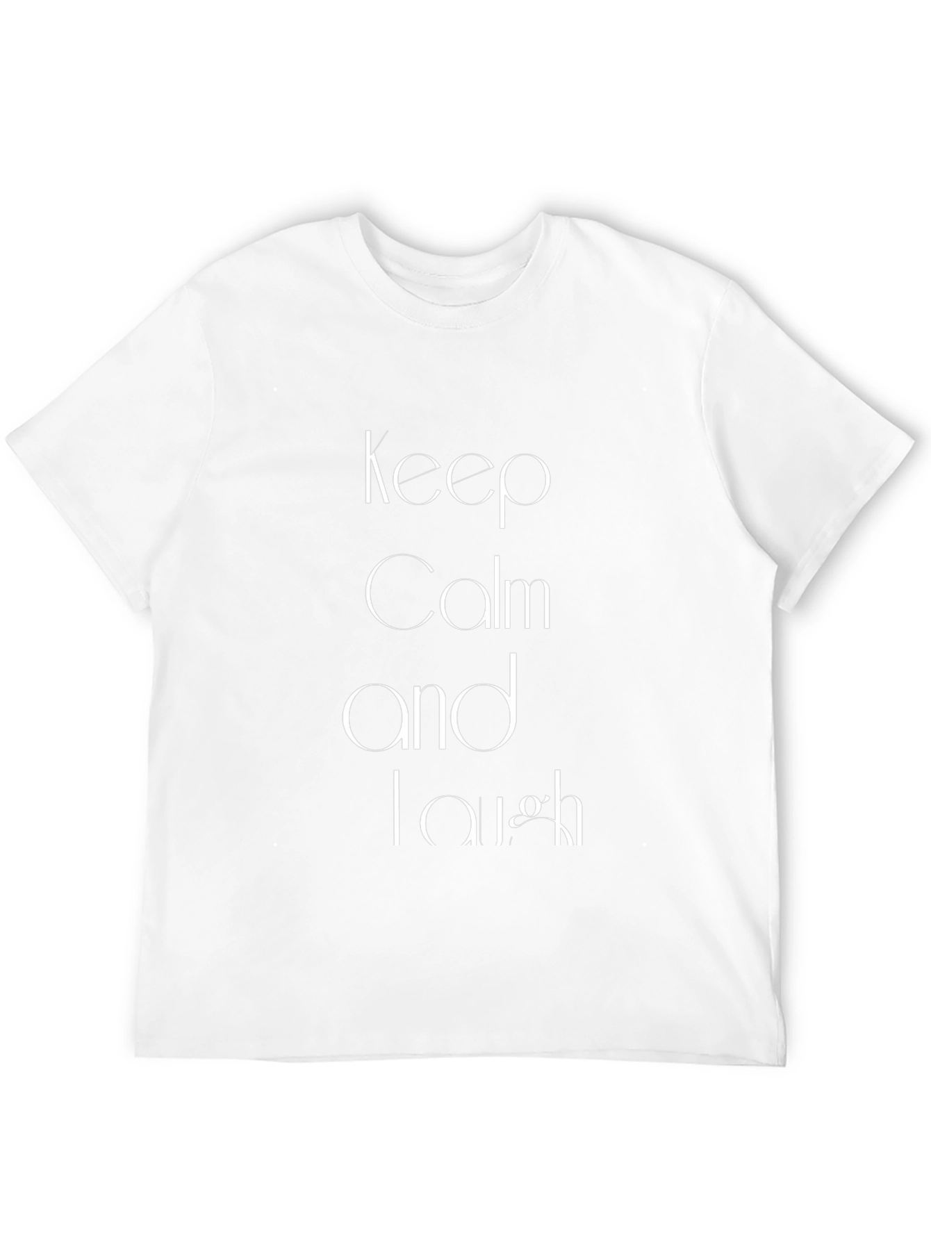 Keep Calm and Laugh Black T-Shirt