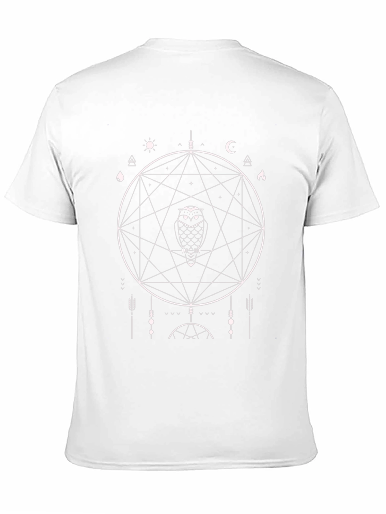 Geometric Owl T-Shirt - Occult Design