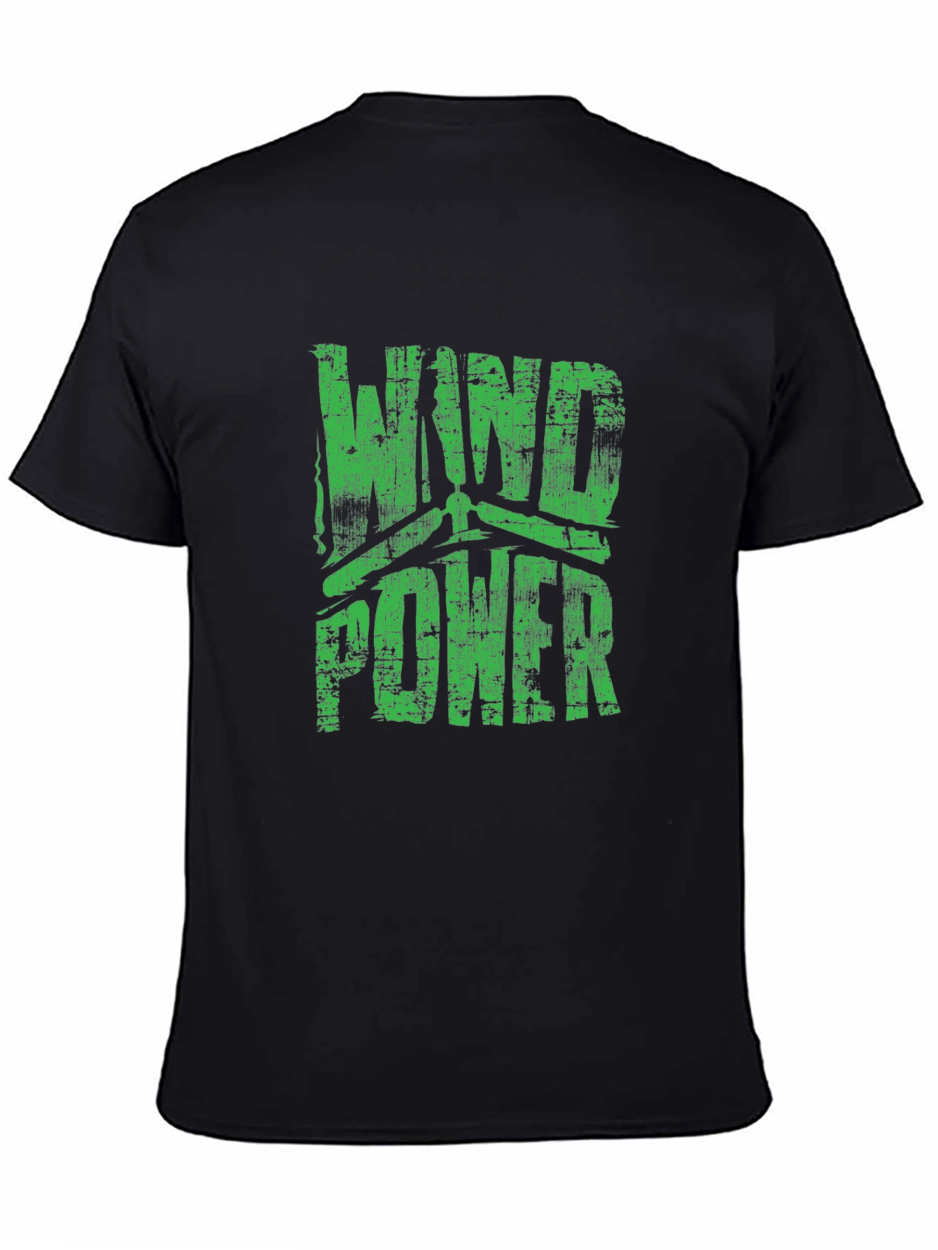 Wind Power Graphic T-Shirt - Sustainable Energy Tee