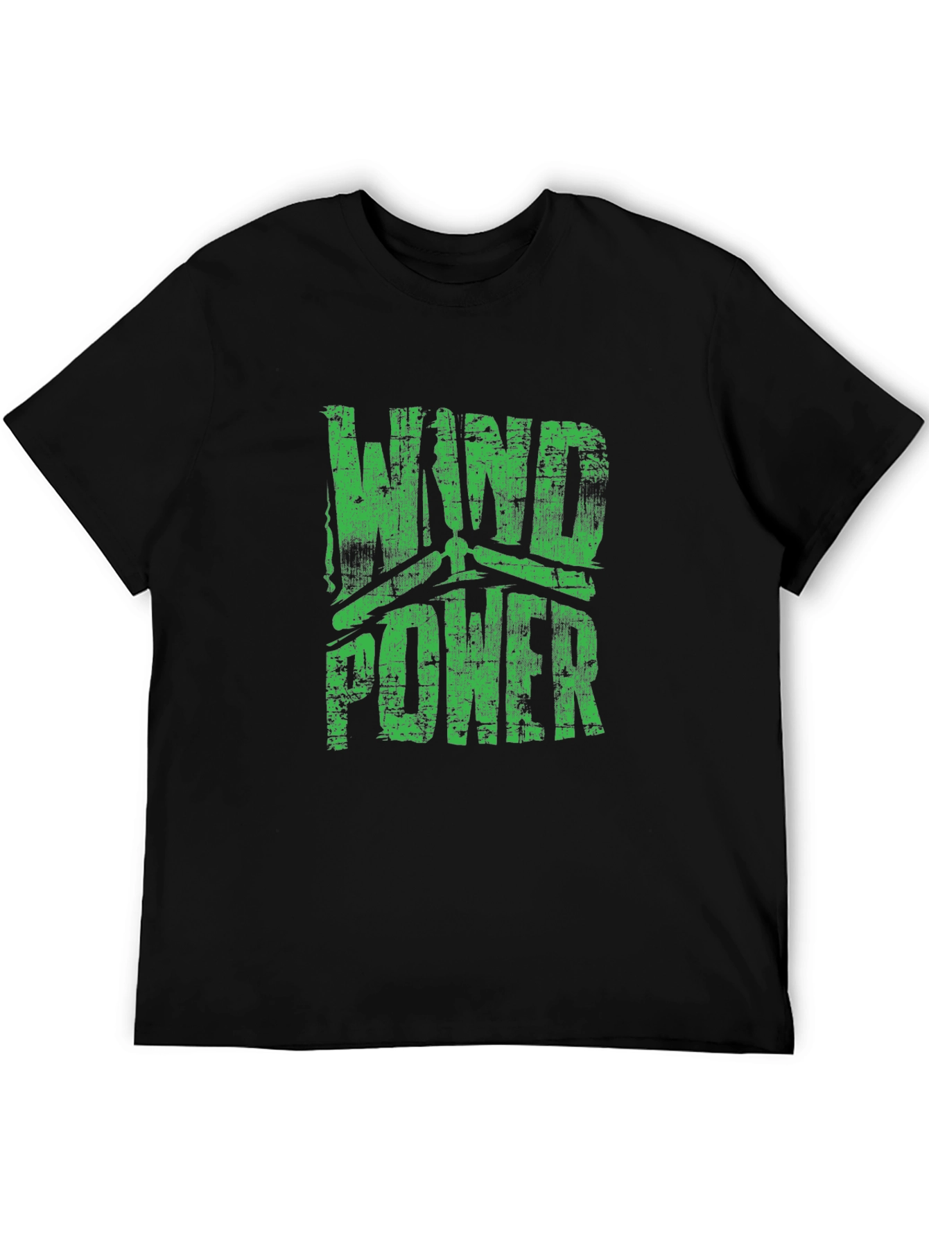 Wind Power Graphic T-Shirt - Sustainable Energy Tee
