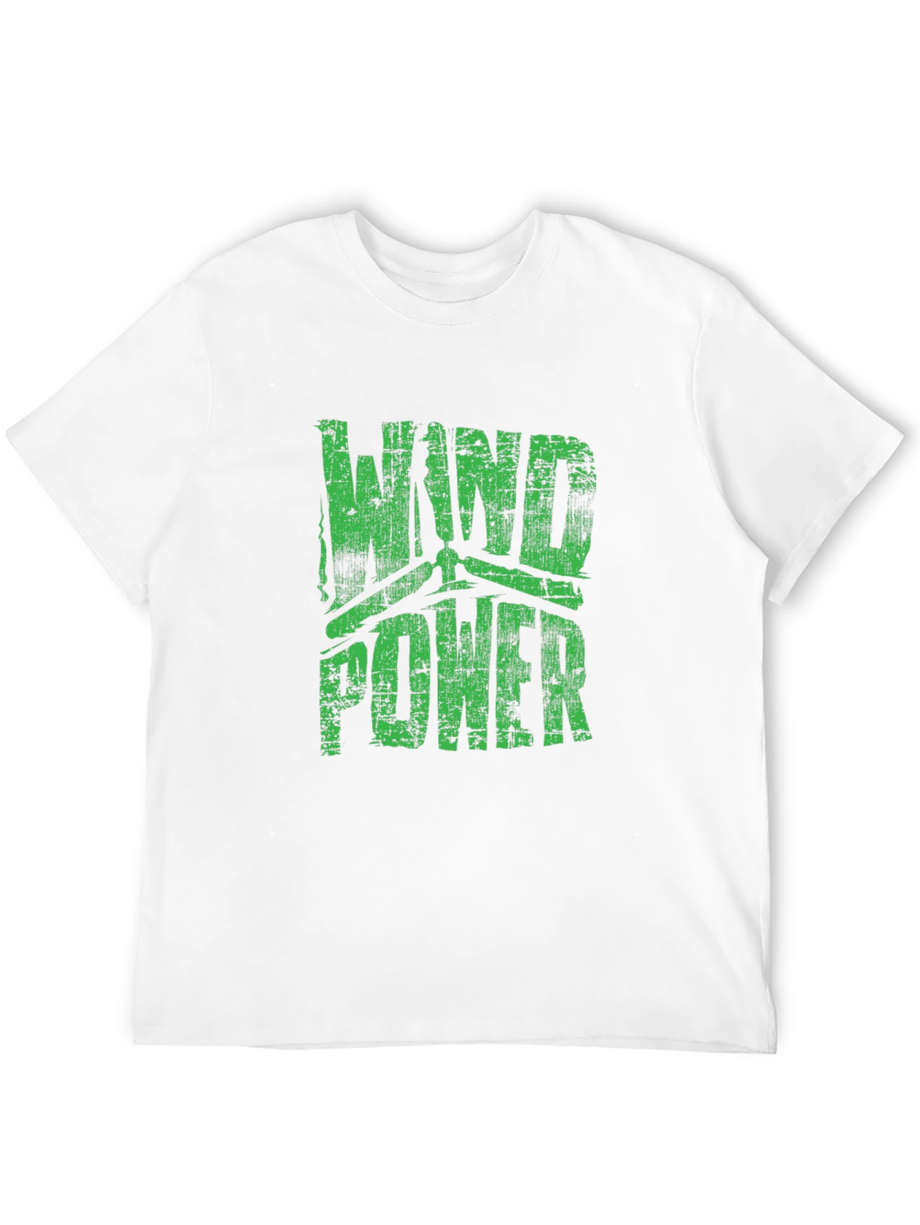 Wind Power Graphic T-Shirt - Sustainable Energy Tee