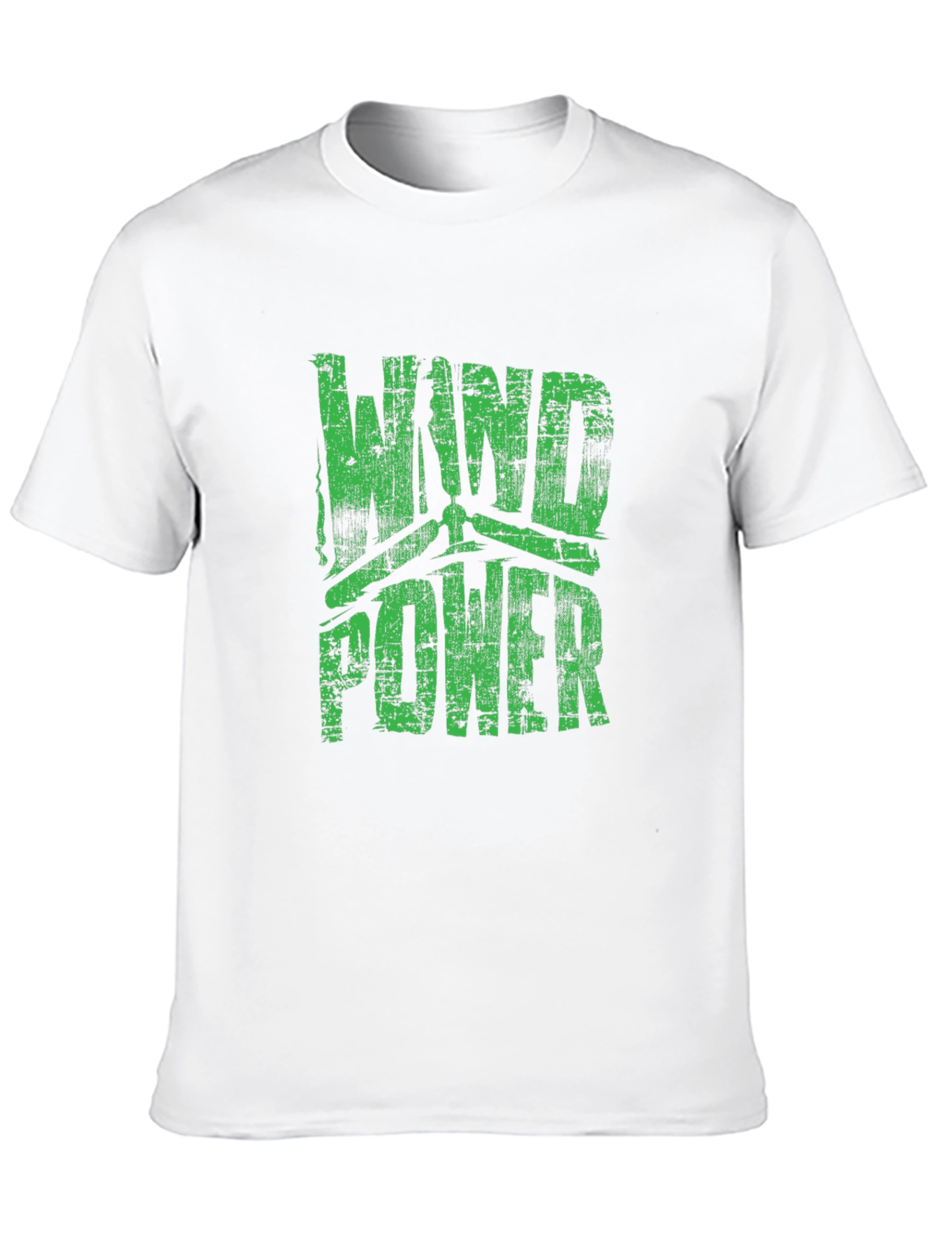 Wind Power Graphic T-Shirt - Sustainable Energy Tee
