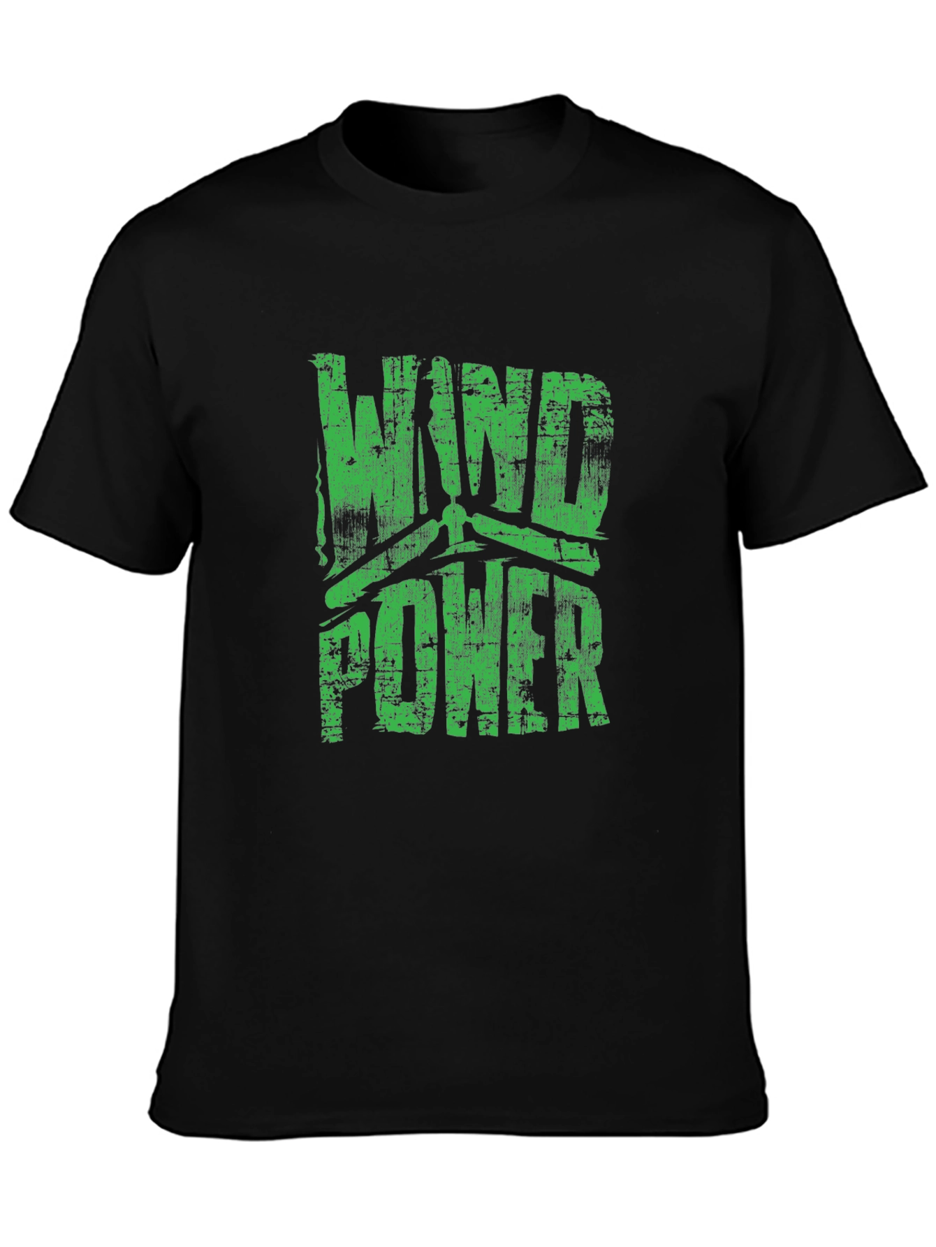 Wind Power Graphic T-Shirt - Sustainable Energy Tee