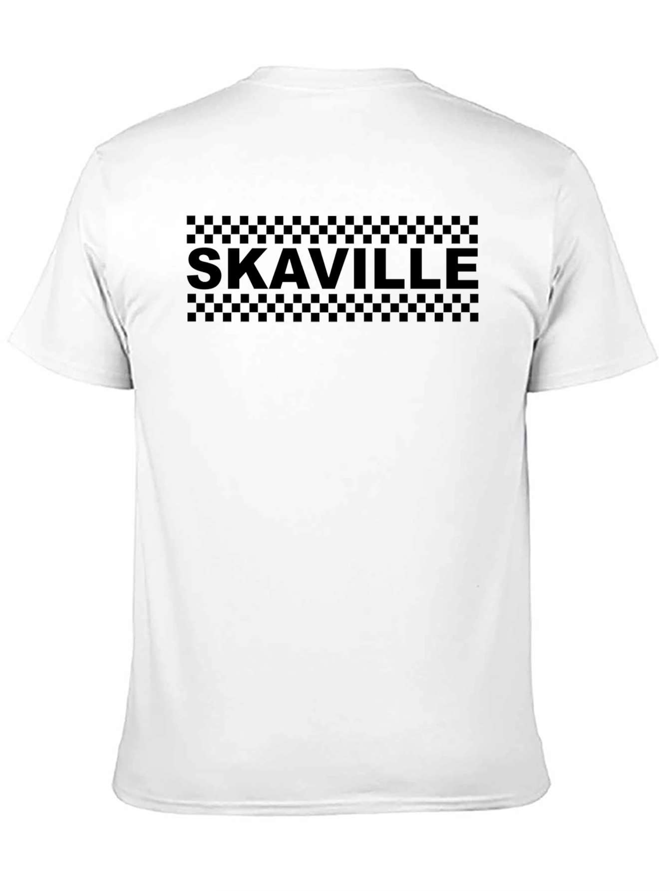 SkaVille Checkerboard Black T-Shirt