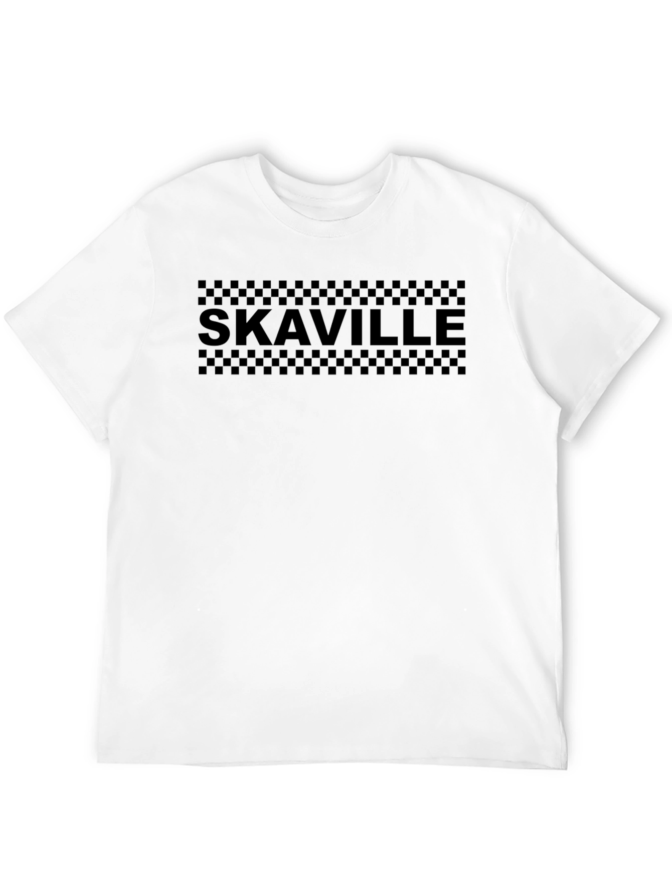 SkaVille Checkerboard Black T-Shirt