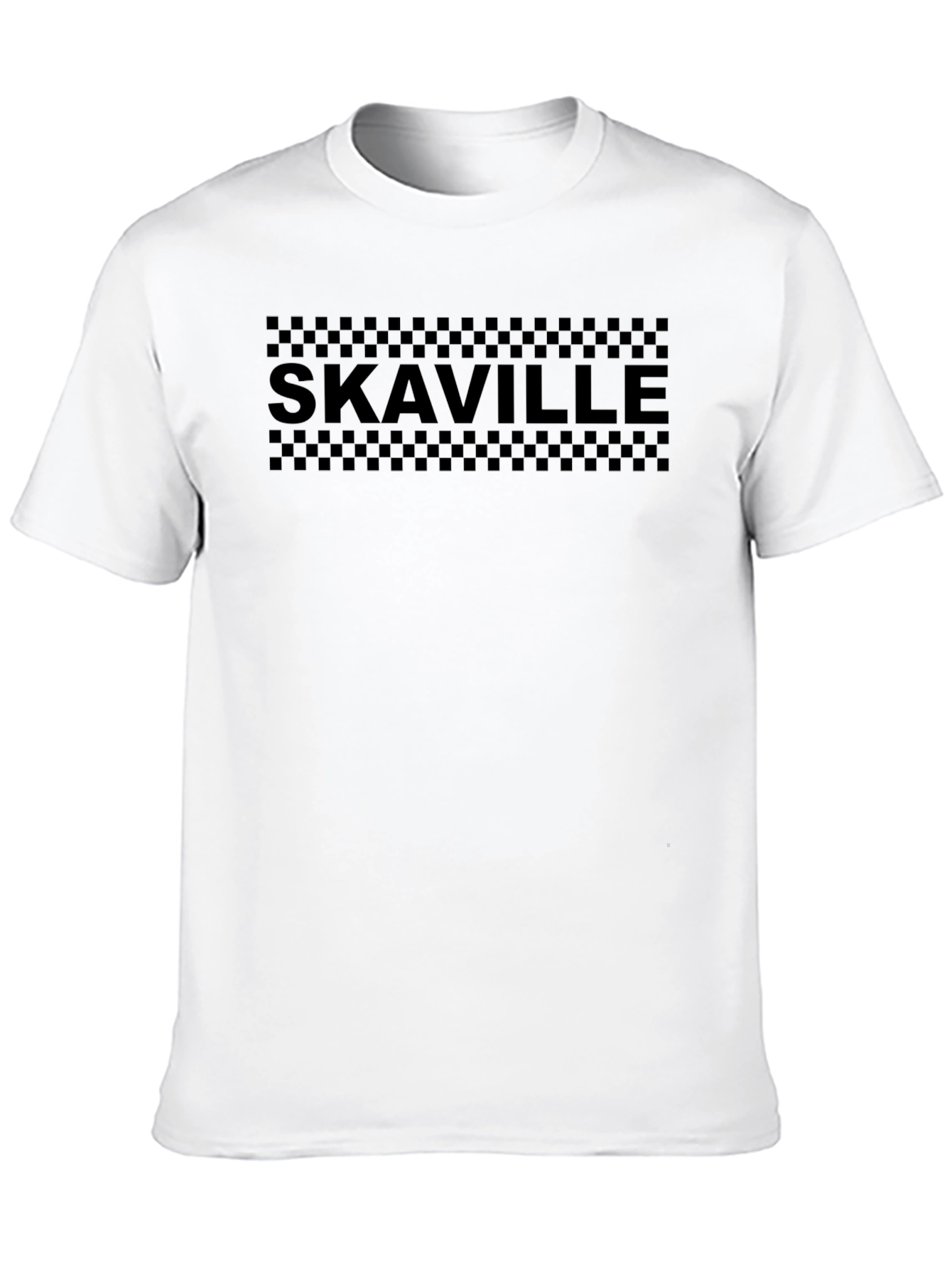 SkaVille Checkerboard Black T-Shirt
