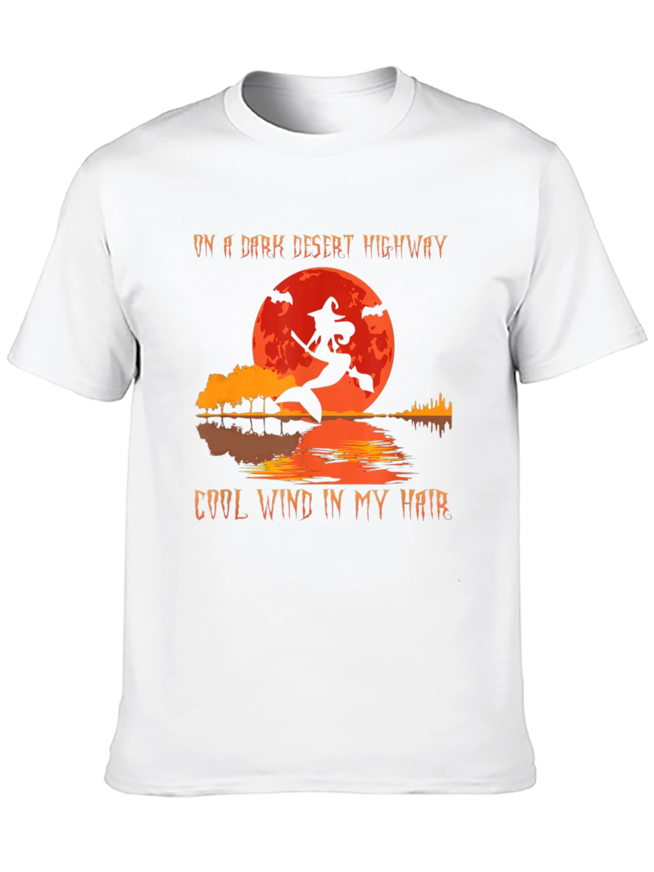 Dark Desert Highway Witch Halloween T-Shirt