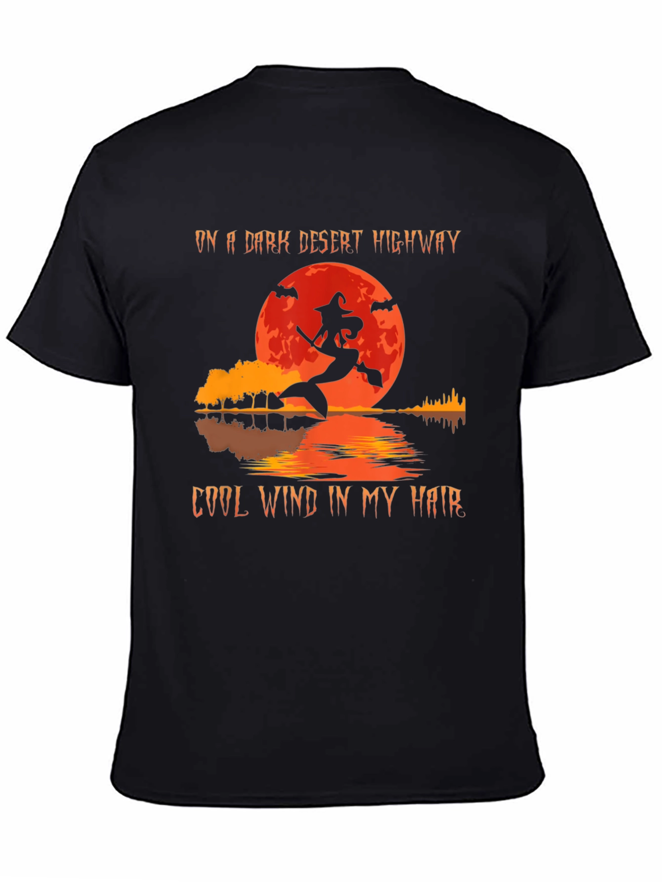 Dark Desert Highway Witch Halloween T-Shirt