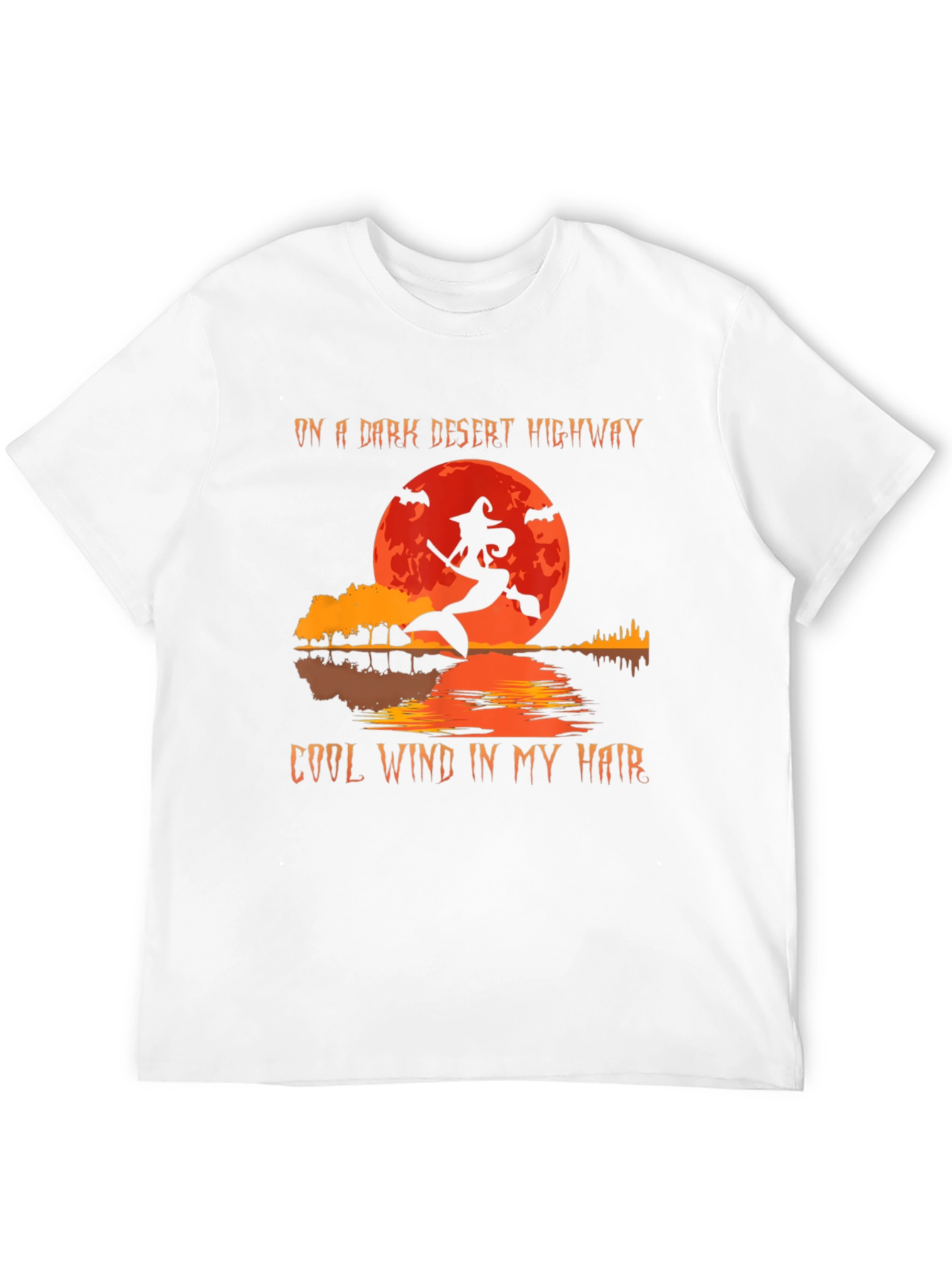 Dark Desert Highway Witch Halloween T-Shirt