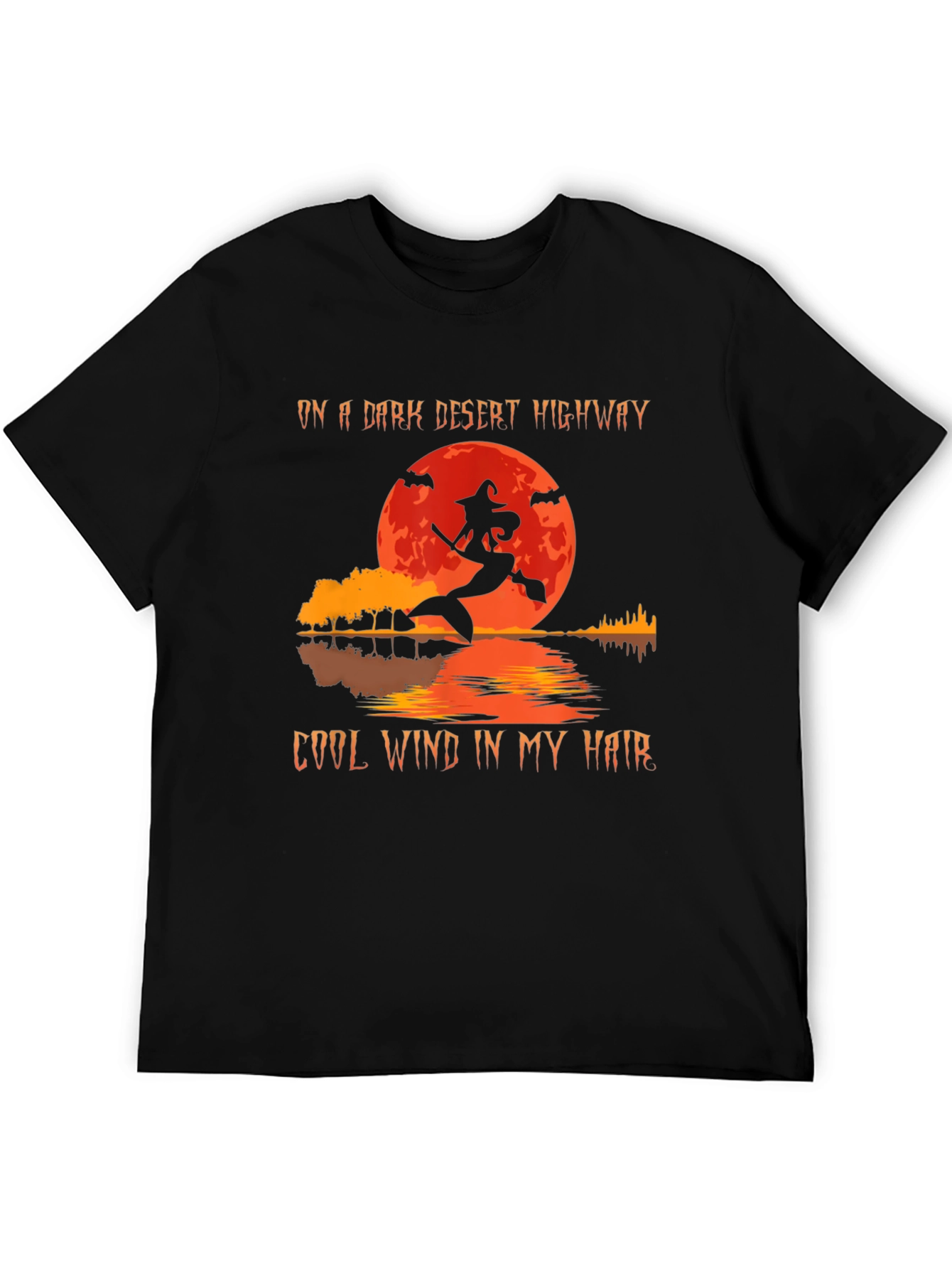 Dark Desert Highway Witch Halloween T-Shirt