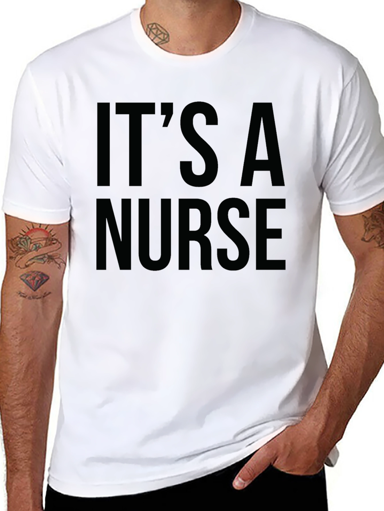 Its a Nurse Black T-Shirt