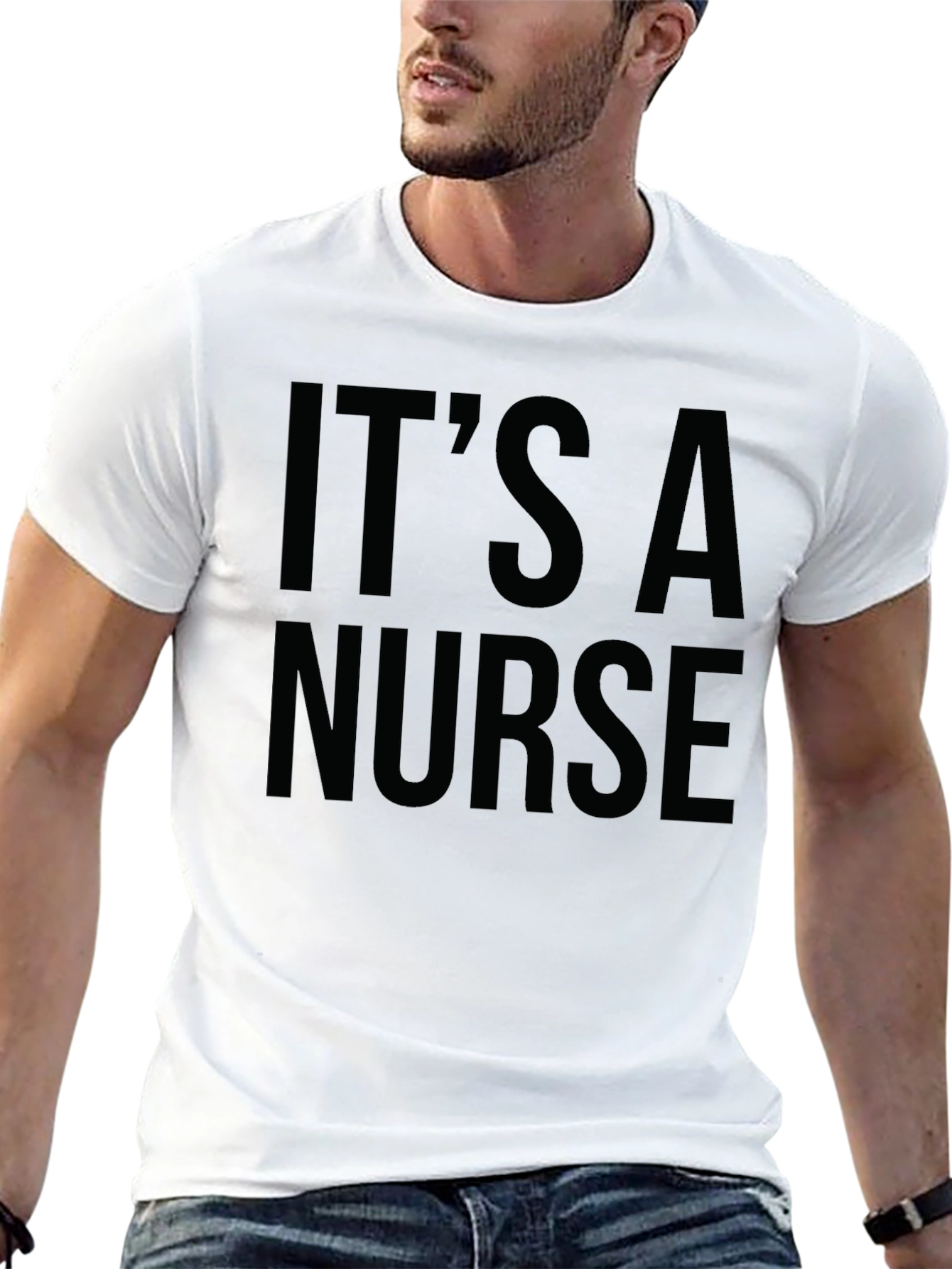 Its a Nurse Black T-Shirt