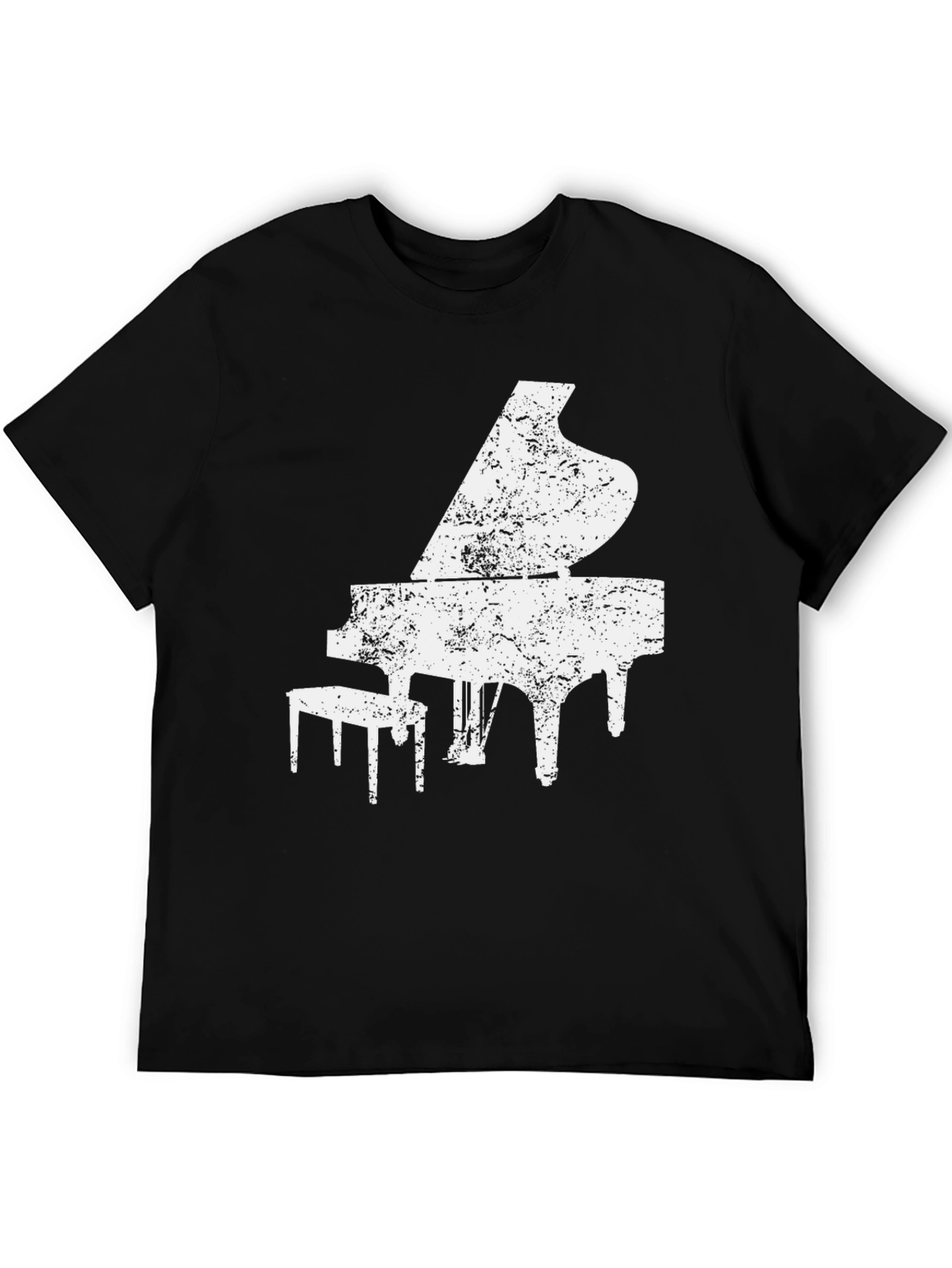 Piano Graphic Print Mens T-Shirt