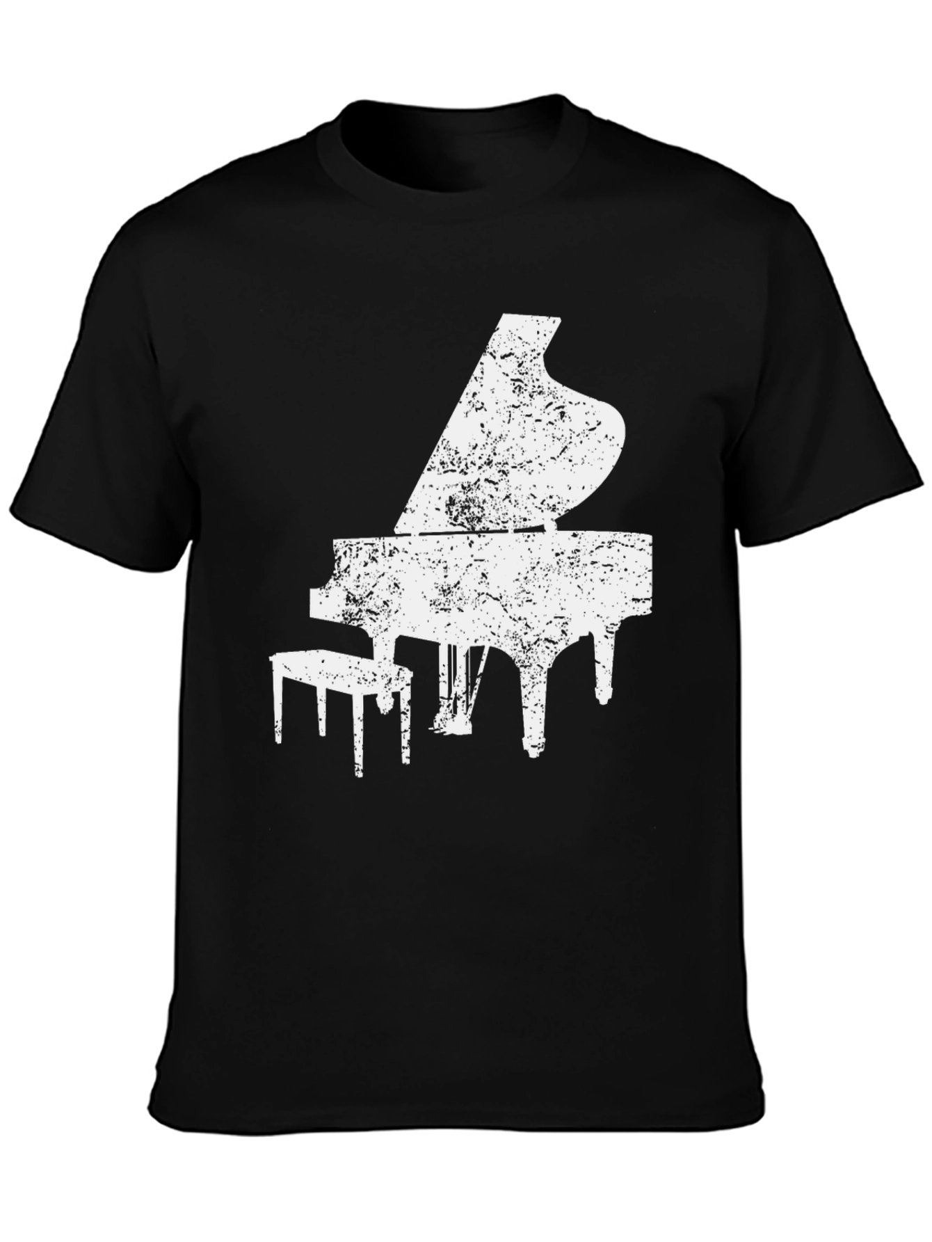 Piano Graphic Print Mens T-Shirt