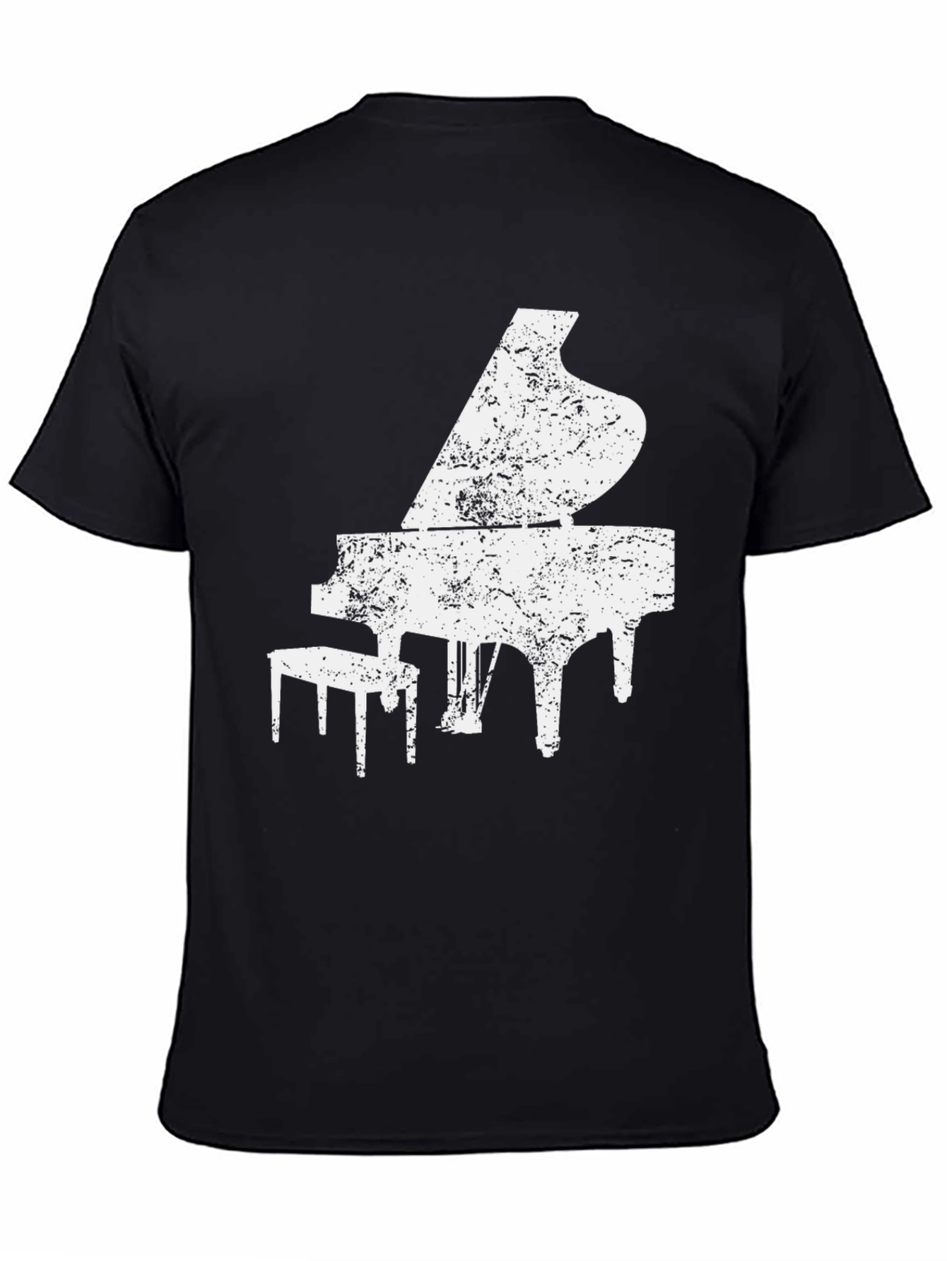 Piano Graphic Print Mens T-Shirt