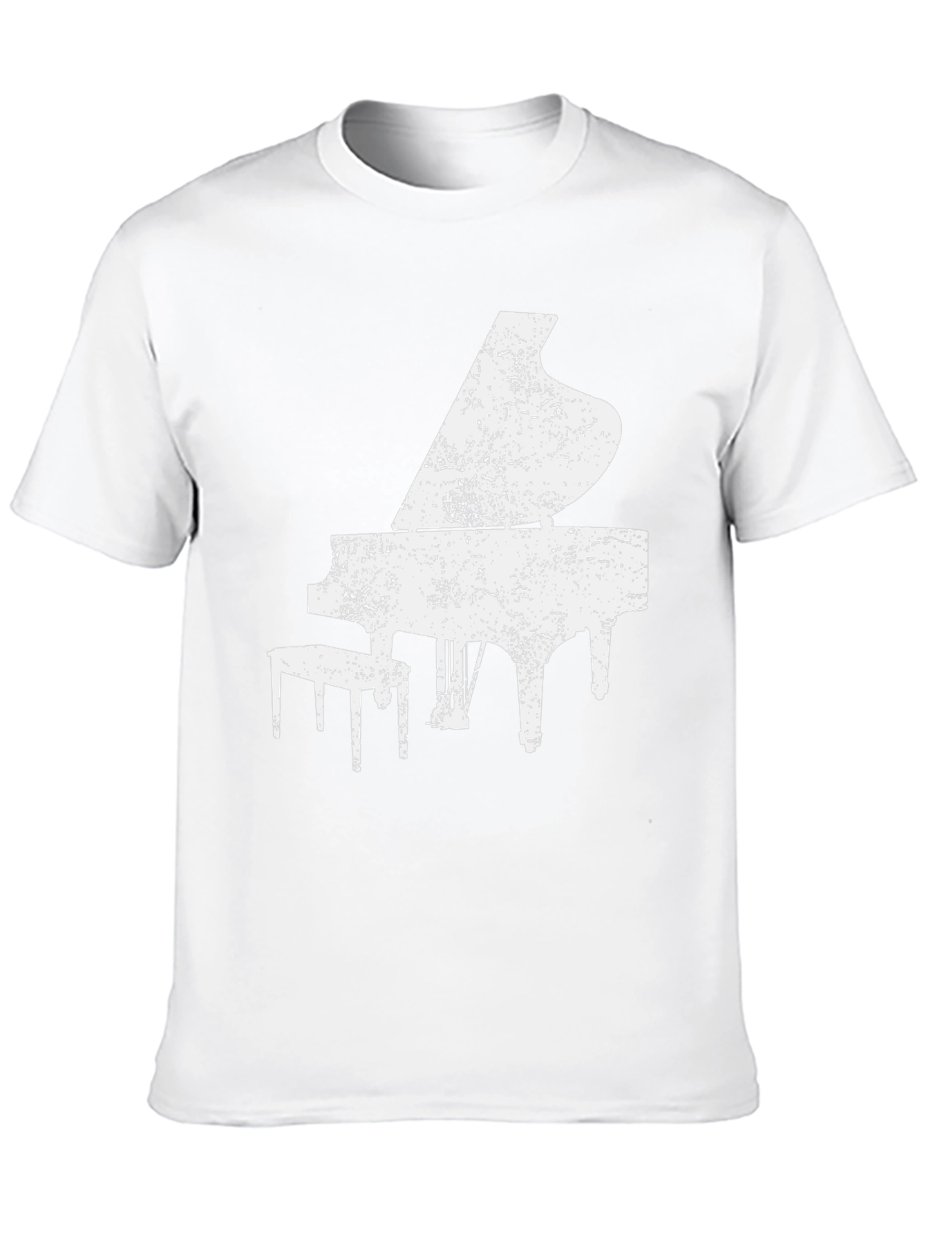 Piano Graphic Print Mens T-Shirt