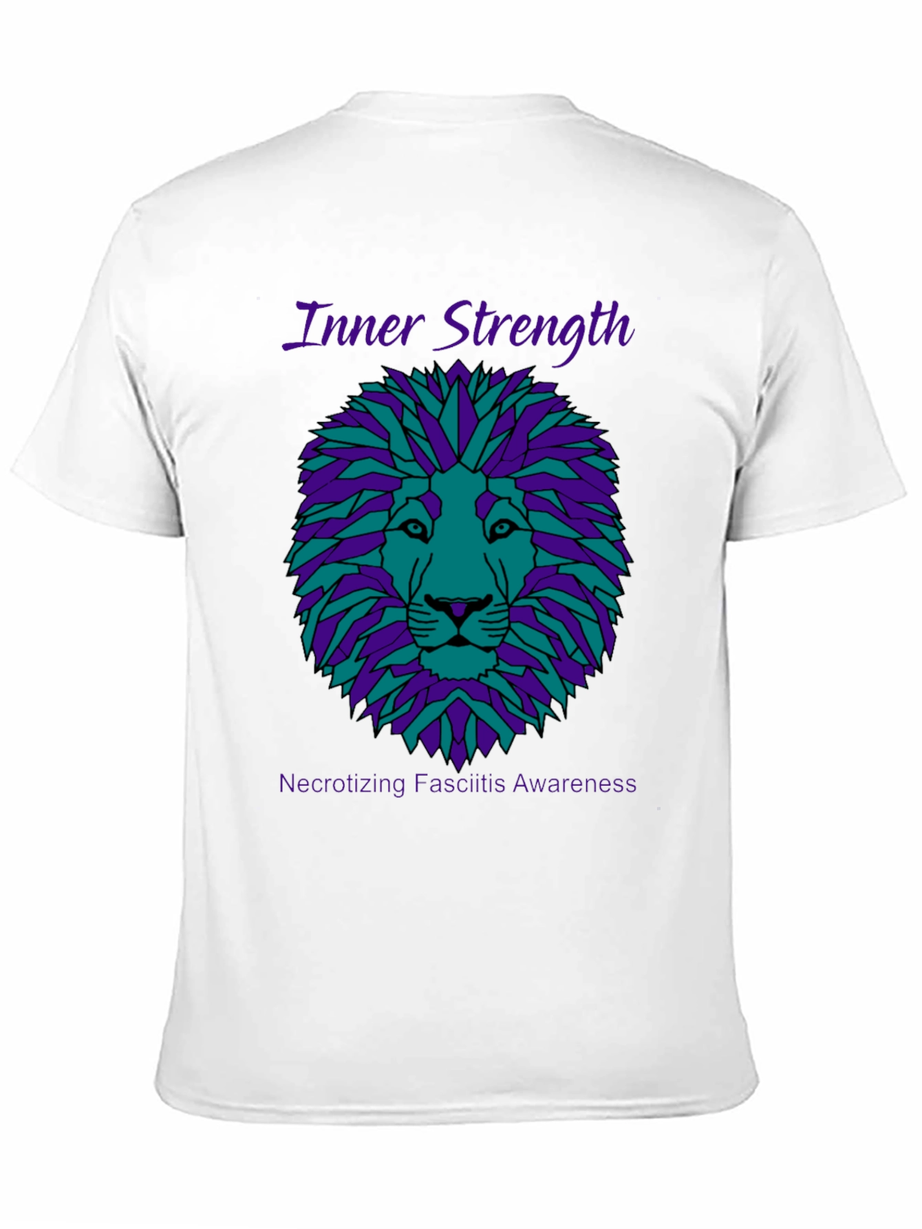 Inner Strength Lion Graphic Tee - Necrotizing Fasciitis Awareness