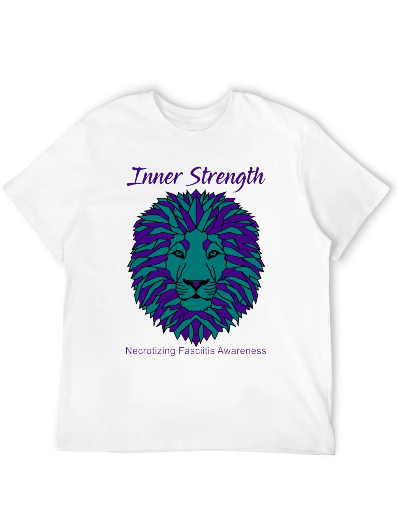 Inner Strength Lion Graphic Tee - Necrotizing Fasciitis Awareness