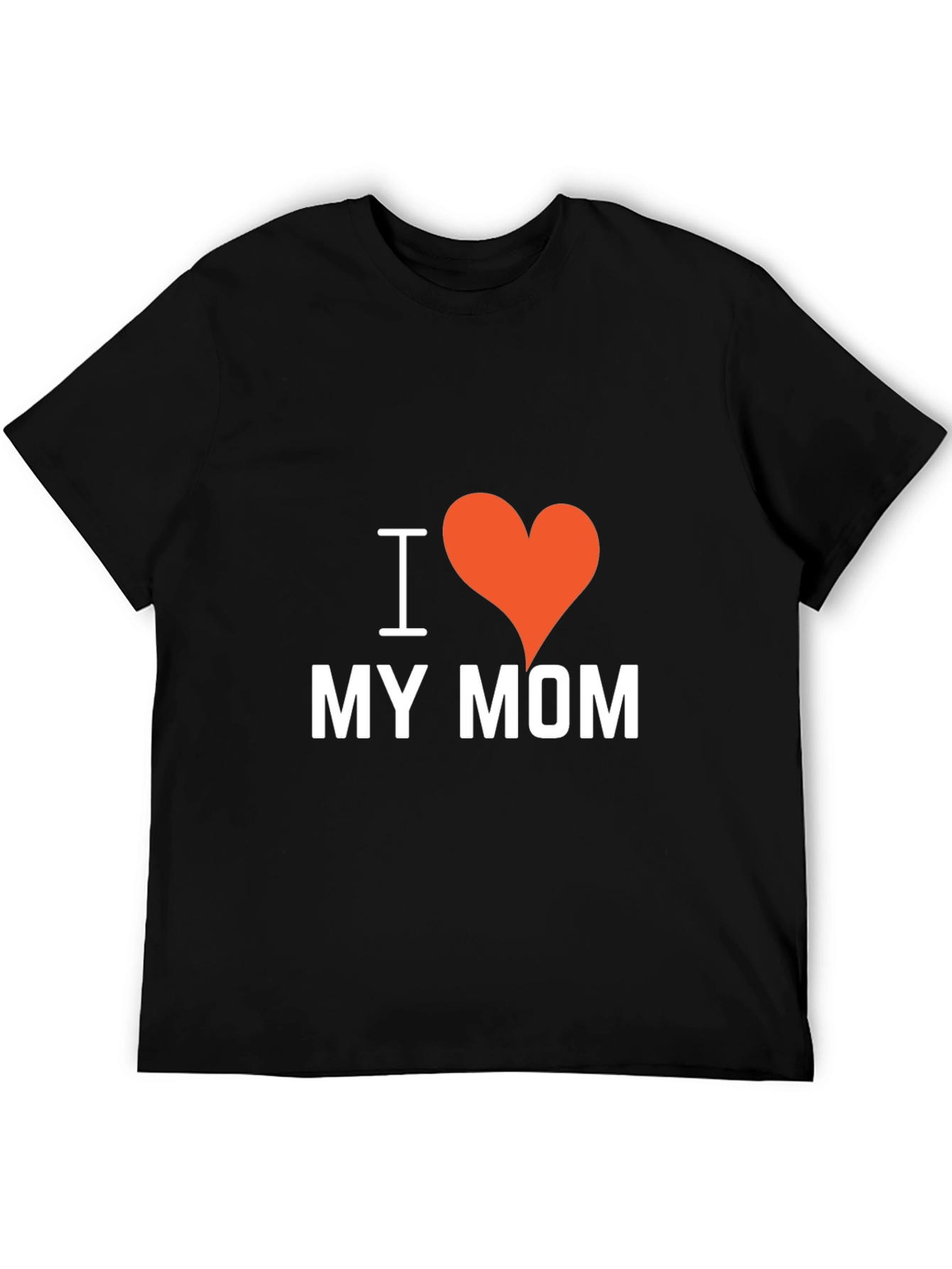 I Heart My Mom Black T-Shirt