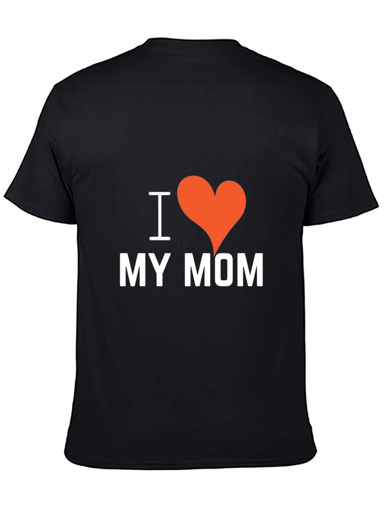 I Heart My Mom Black T-Shirt