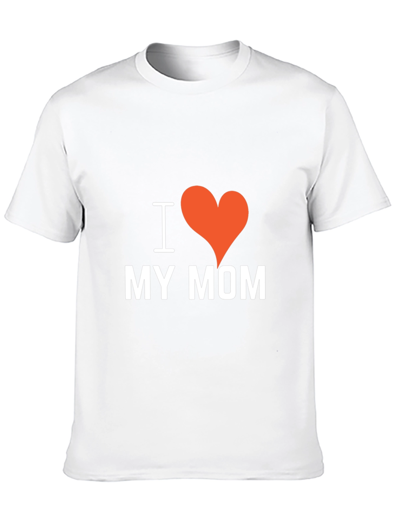 I Heart My Mom Black T-Shirt