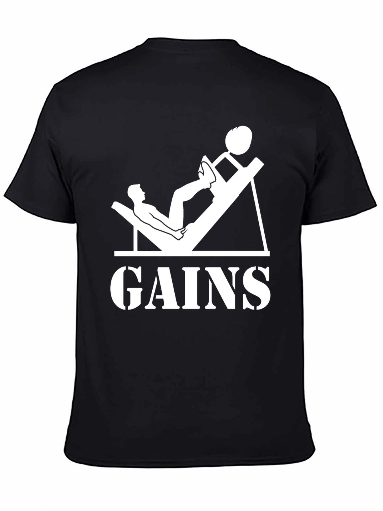 Gains T-Shirt - Weightlifting Gym Apparel